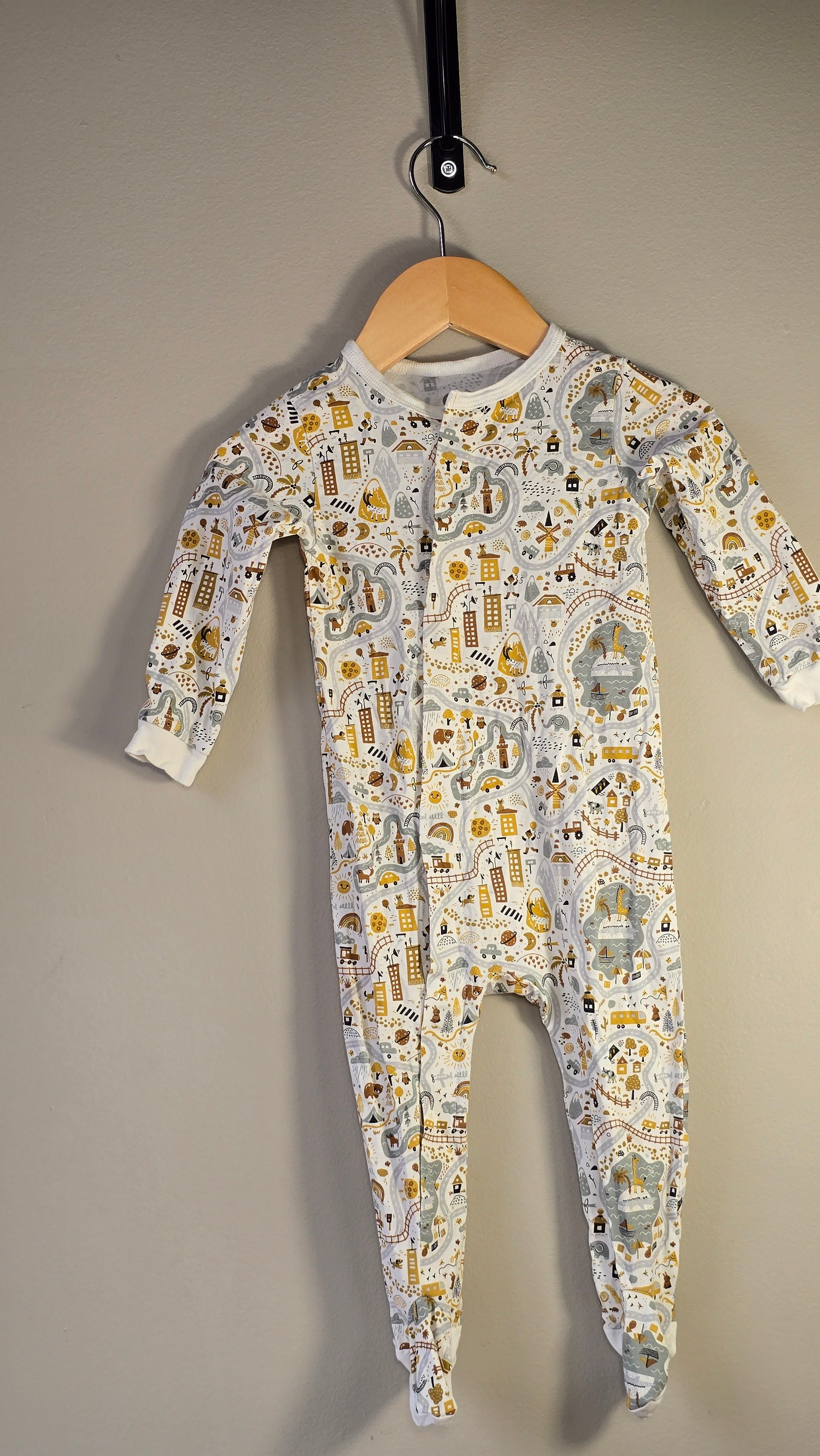 Pyjama routes | Collé-collé | 6-9 mois