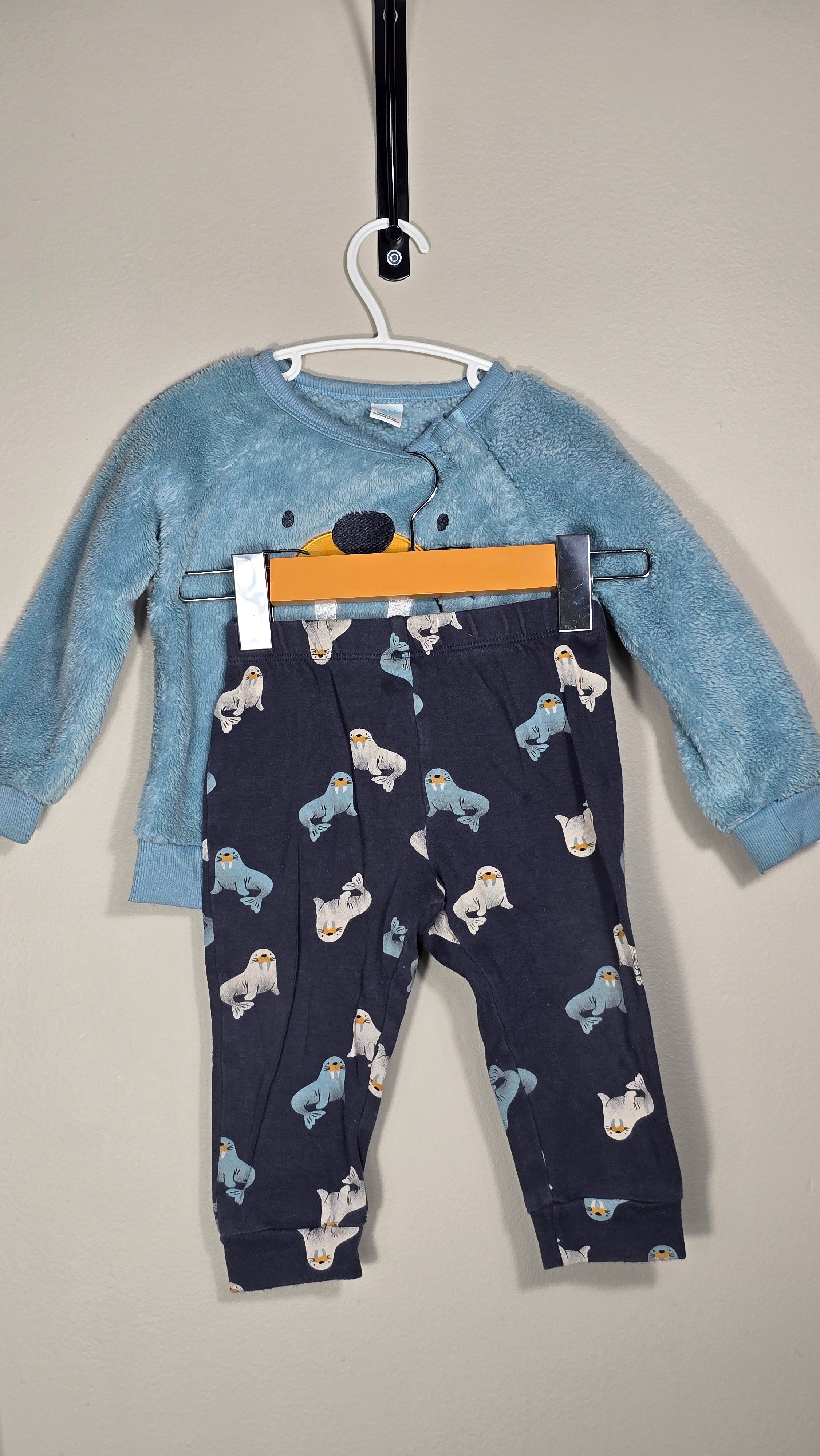 CONS CN 1 | Ensemble chandail en peluche et pantalon - Morse | Pekkle | 18 mois