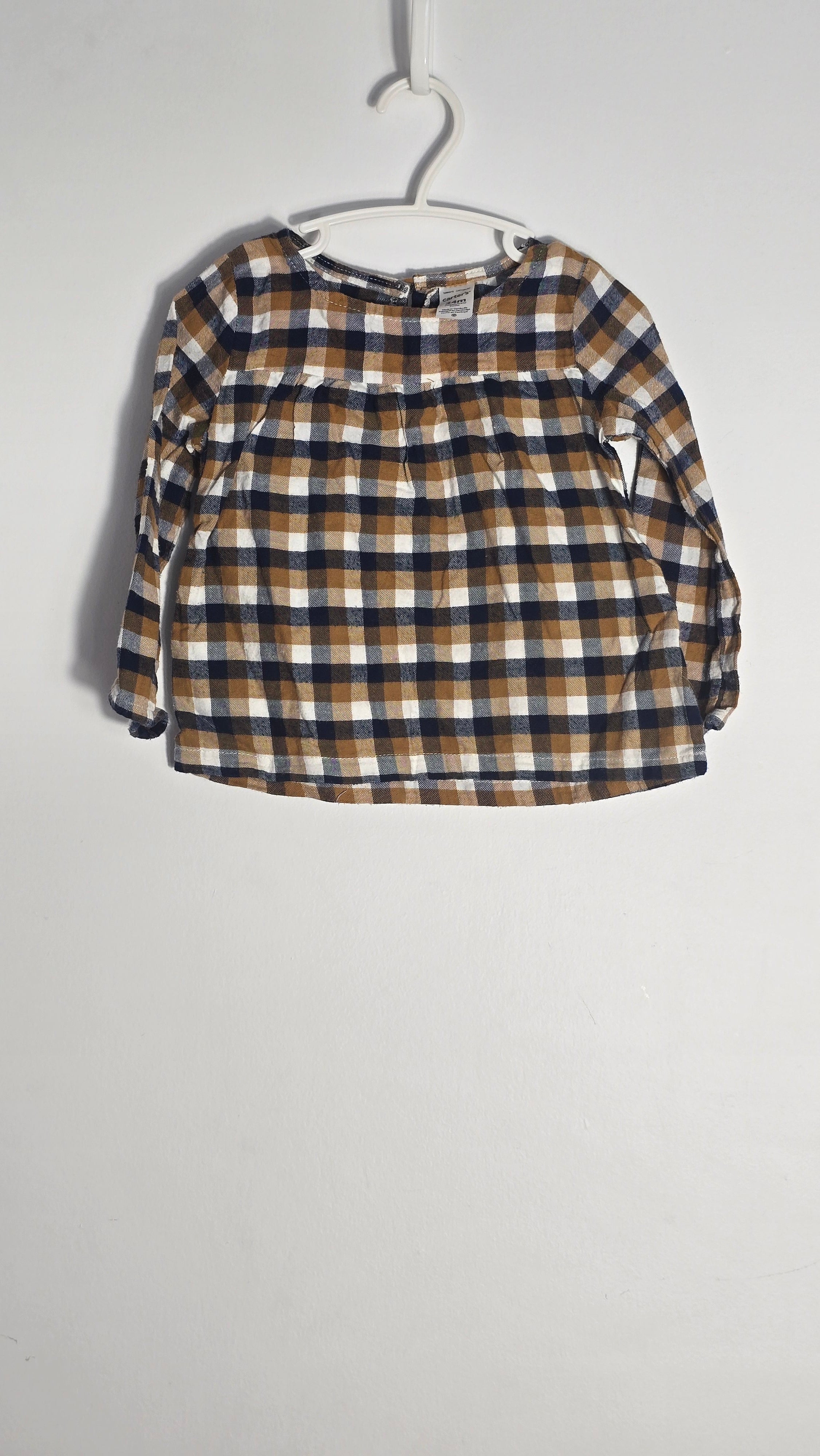 Chandail à carreaux en flanelle mince | Carter's | 24 mois