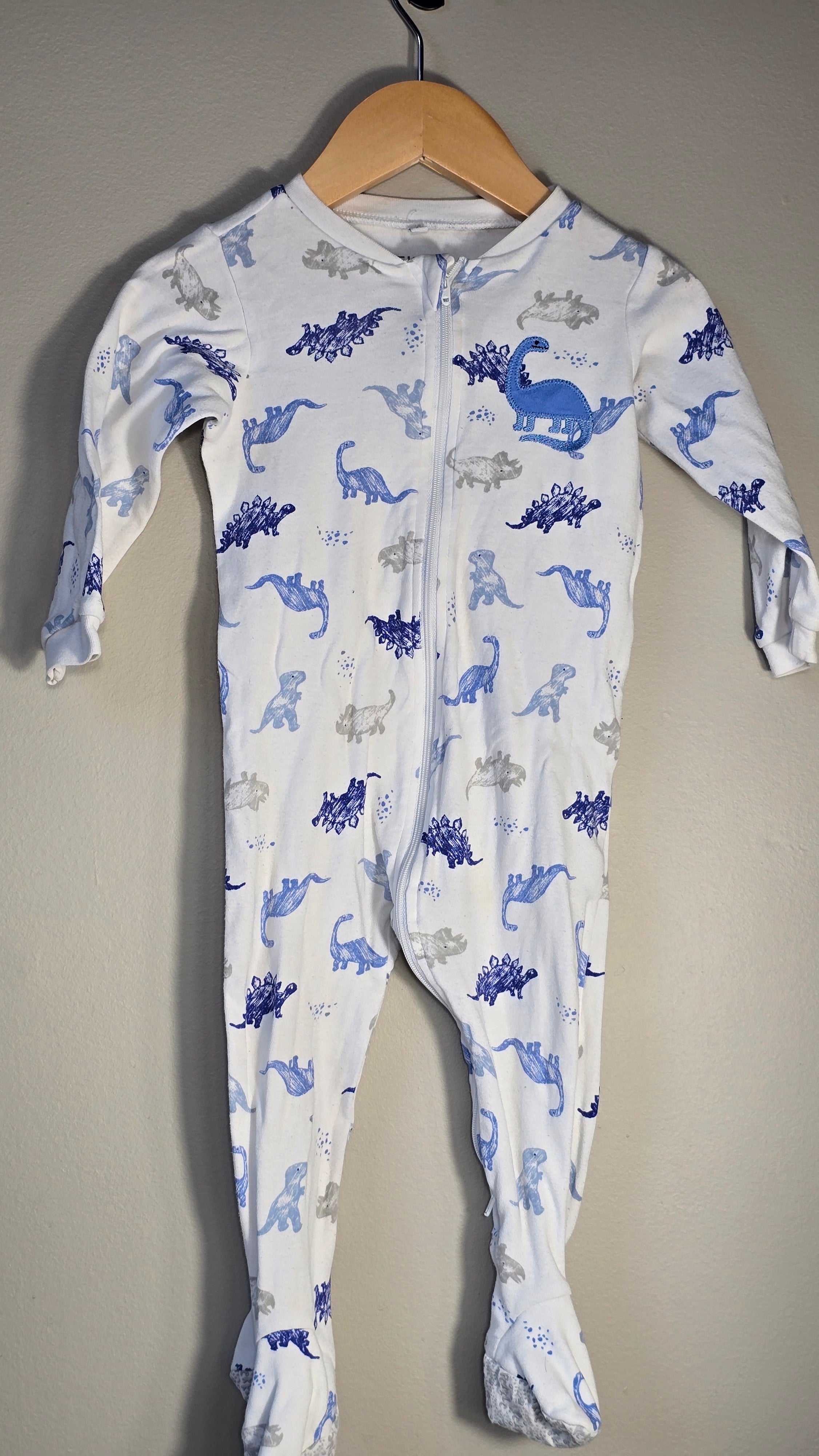 Blue Dinosaur Pajamas | Pekkle | 12 months