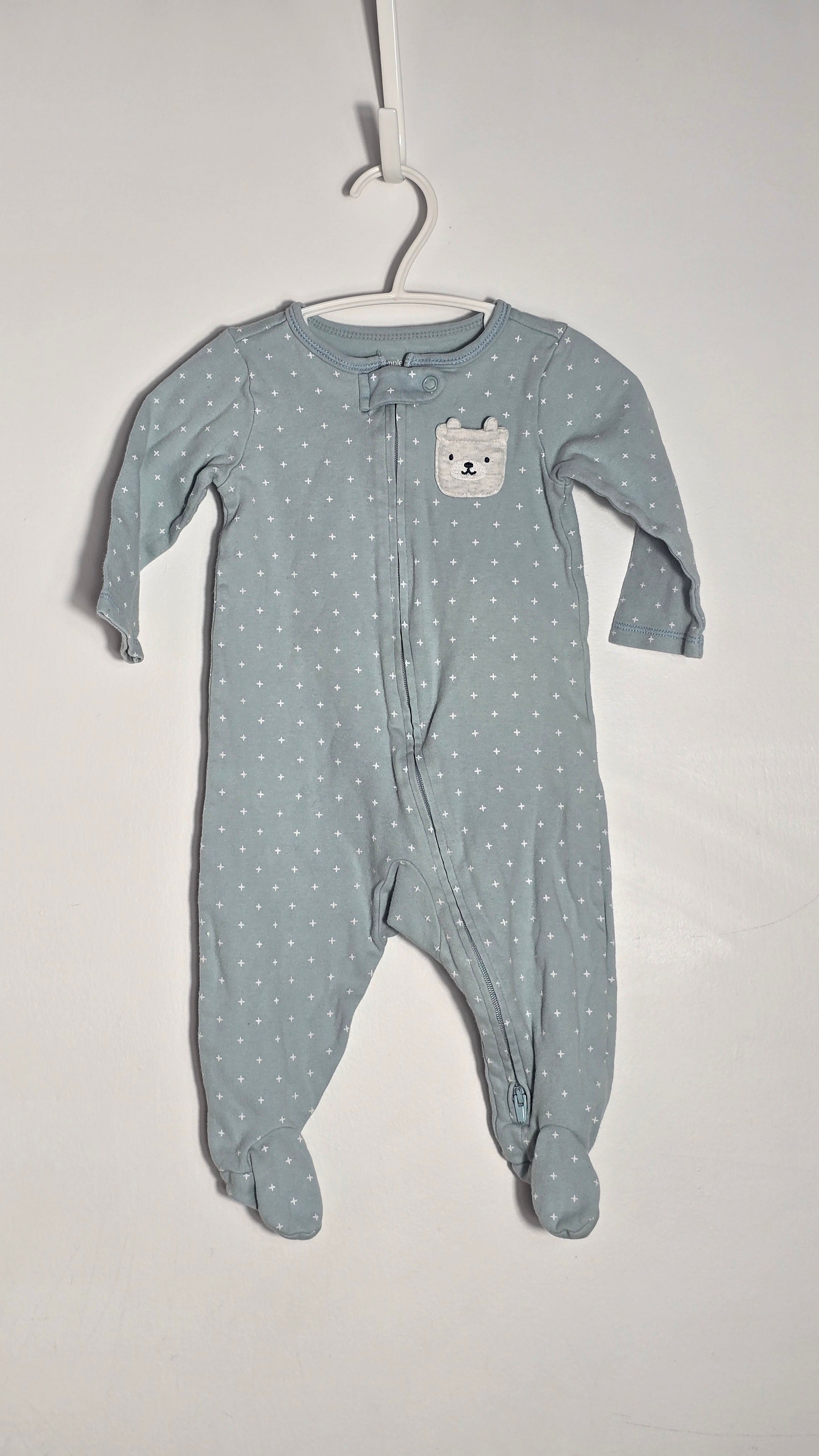 Pyjama poche ourson | Simple joys by Carter's | 3-6 mois *Léger mousseux