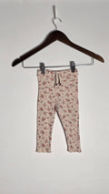 Pantalon côtelé fleuri | Zara | 9-12 mois *Un peu mousseux