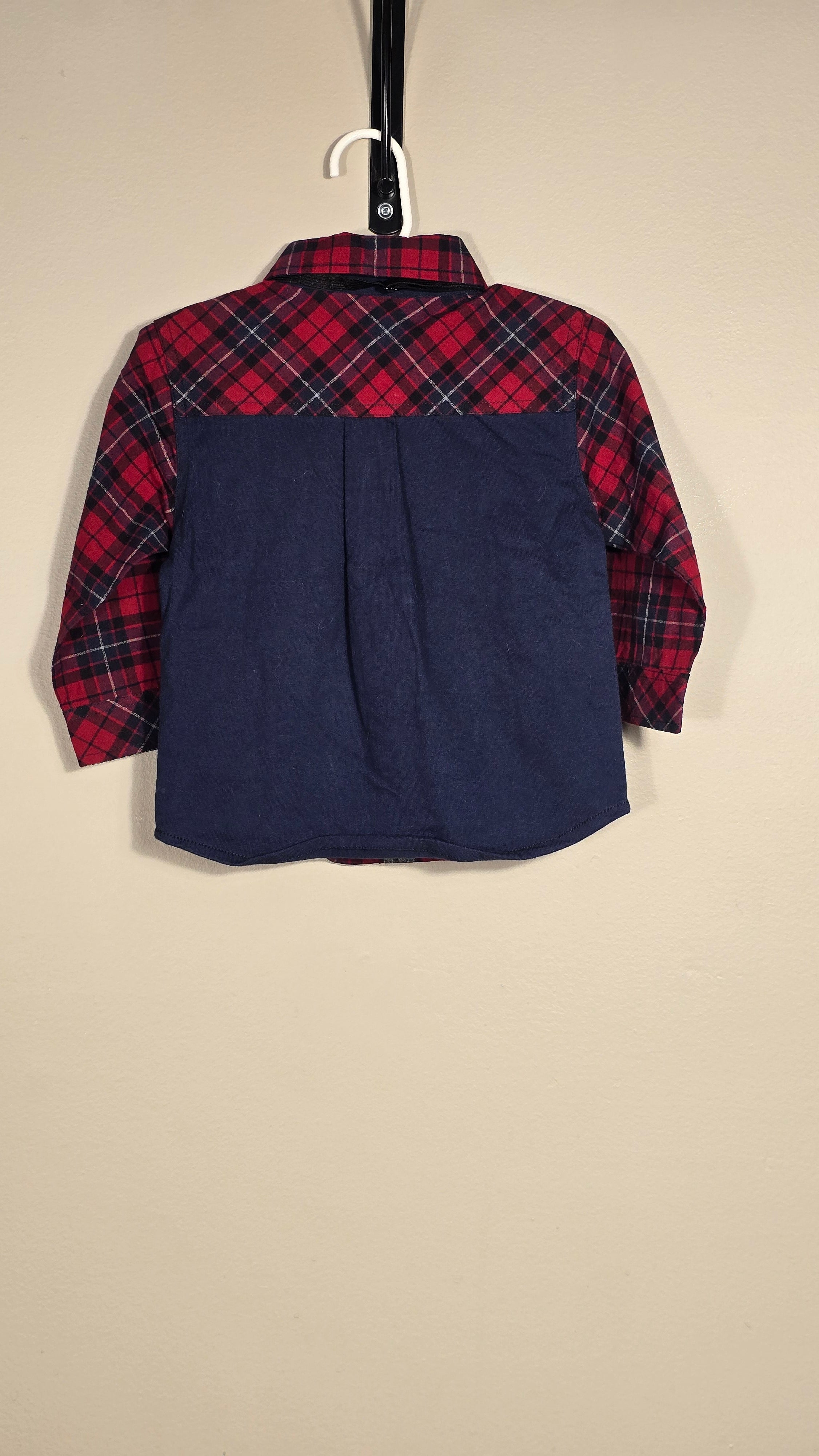 Chemise à carreaux | Nanö | 12 mois *Inclus un noeud papillon et un mouchoir dans la poche