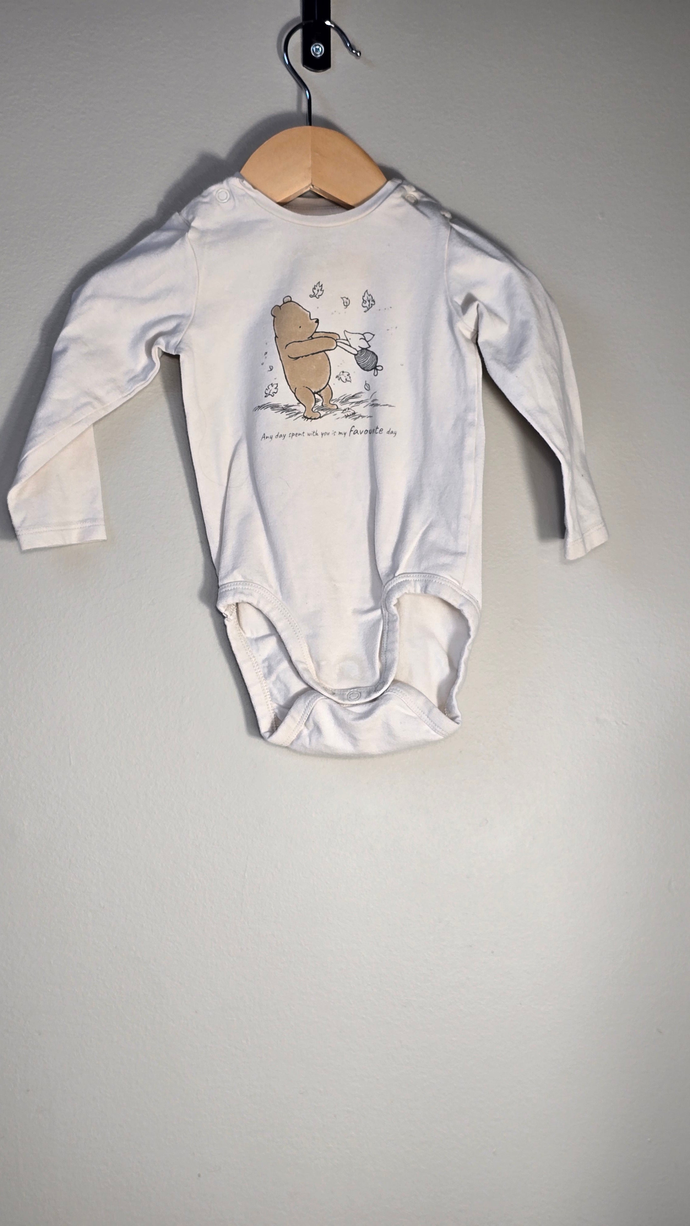 Organic cotton Winnie the Pooh and Piglet bodysuit | H&M | 6-9 months