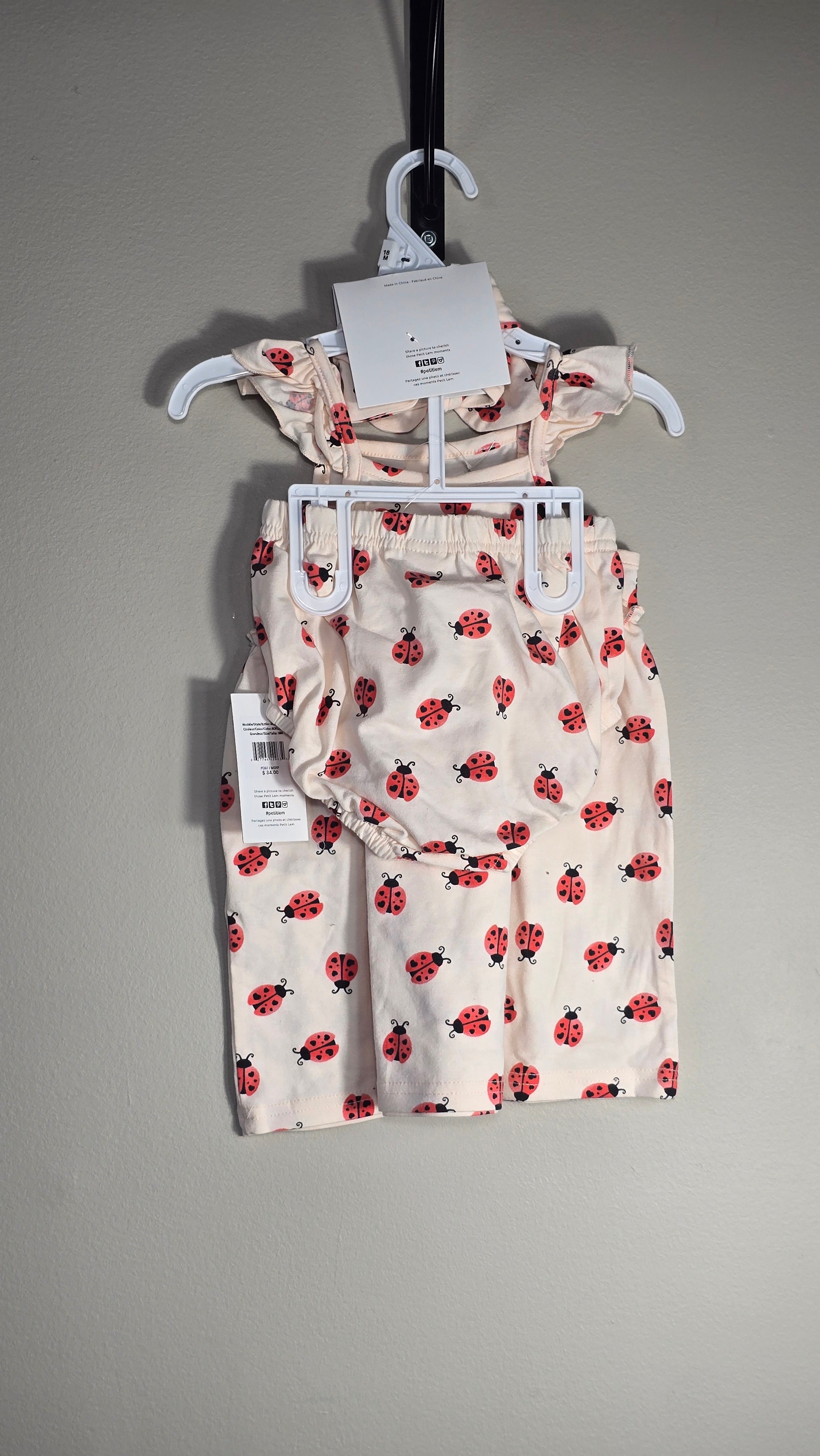Robe coccinelles avec bloomer et bandeau | Mini threads by Petit Lem | 18 mois *Neuve