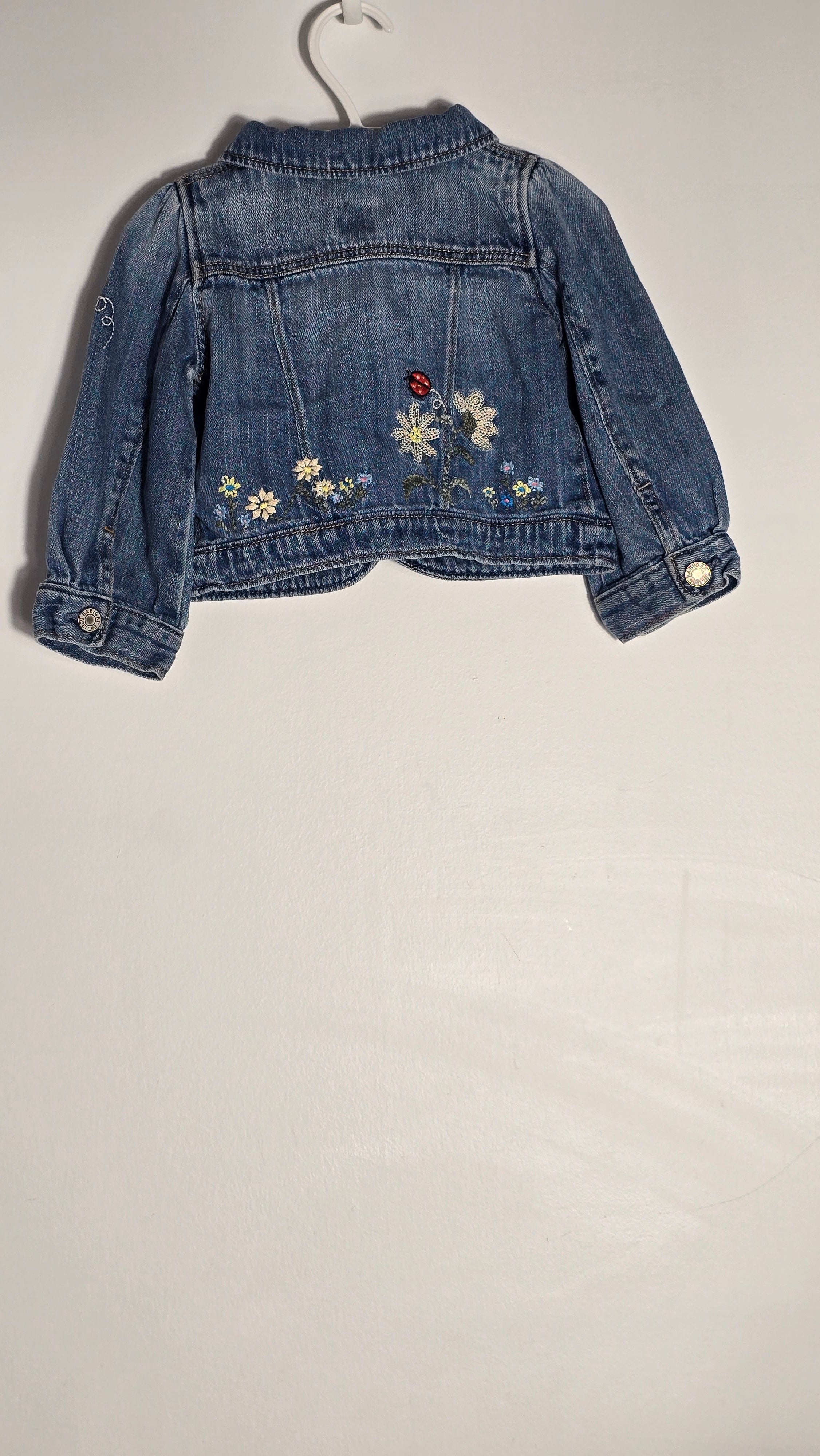*Veste en jeans à broderies florales | Baby Gap | 12-18 mois