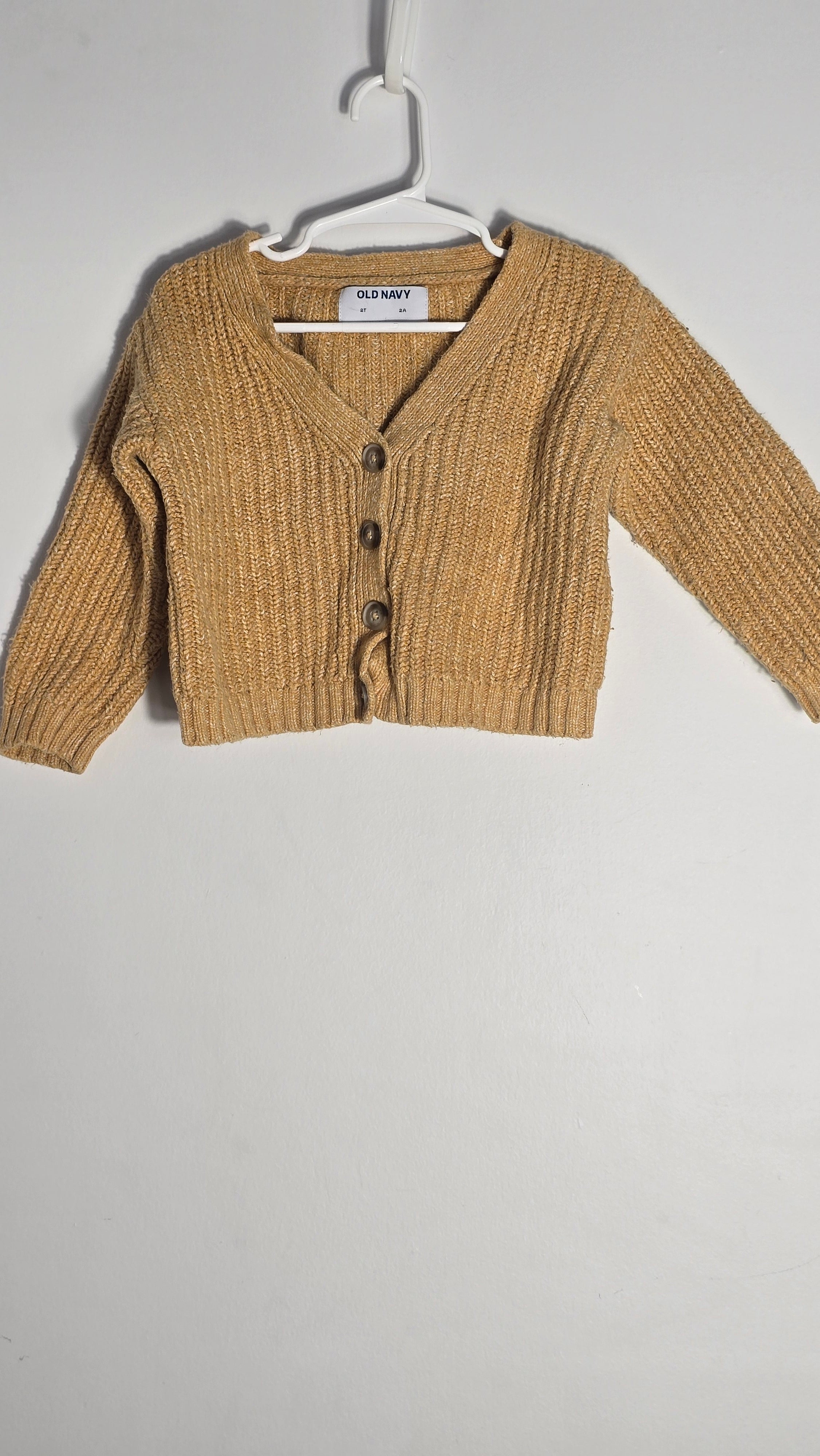 Cardigan à boutons en tricot épais | Old Navy | 2T *Quelques mailles