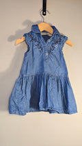 Floral embroidered denim dress | Calvin Klein Jeans | 2T