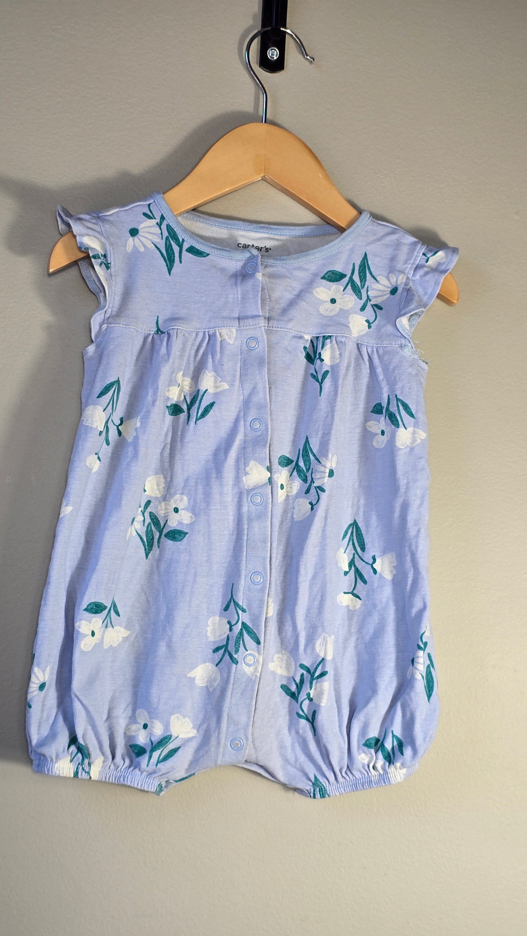 Floral Button-Front Bubble Romper | Carter's | 24 Months *Small spot