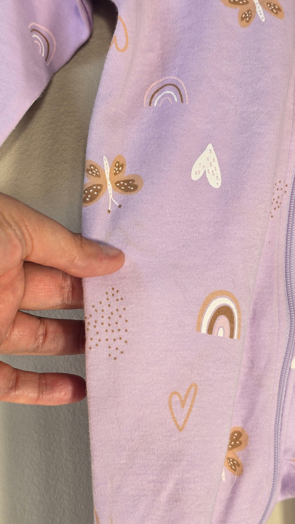 Organic cotton butterfly pyjamas | Pekkle | 3 months *Small stain