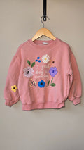 Crewneck "A great day is coming" | Zara | 6 ans *minies taches pales