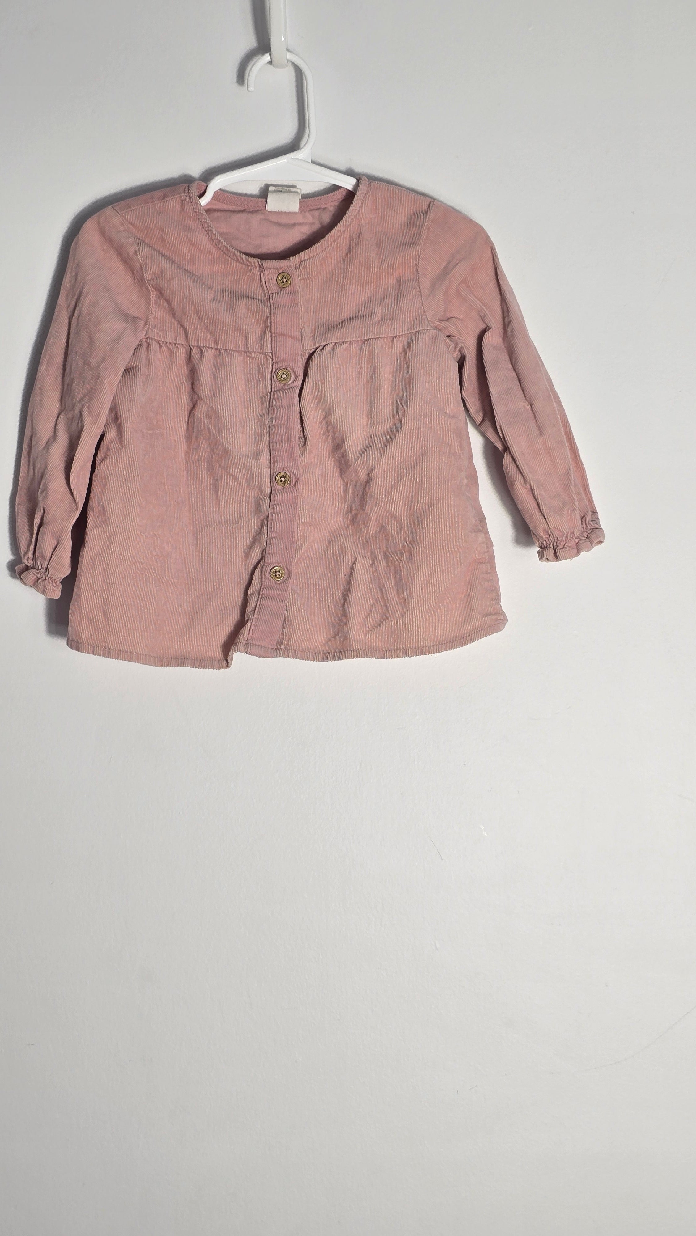 Chandail à boutons en corduroy | H&M | 9-12 mois