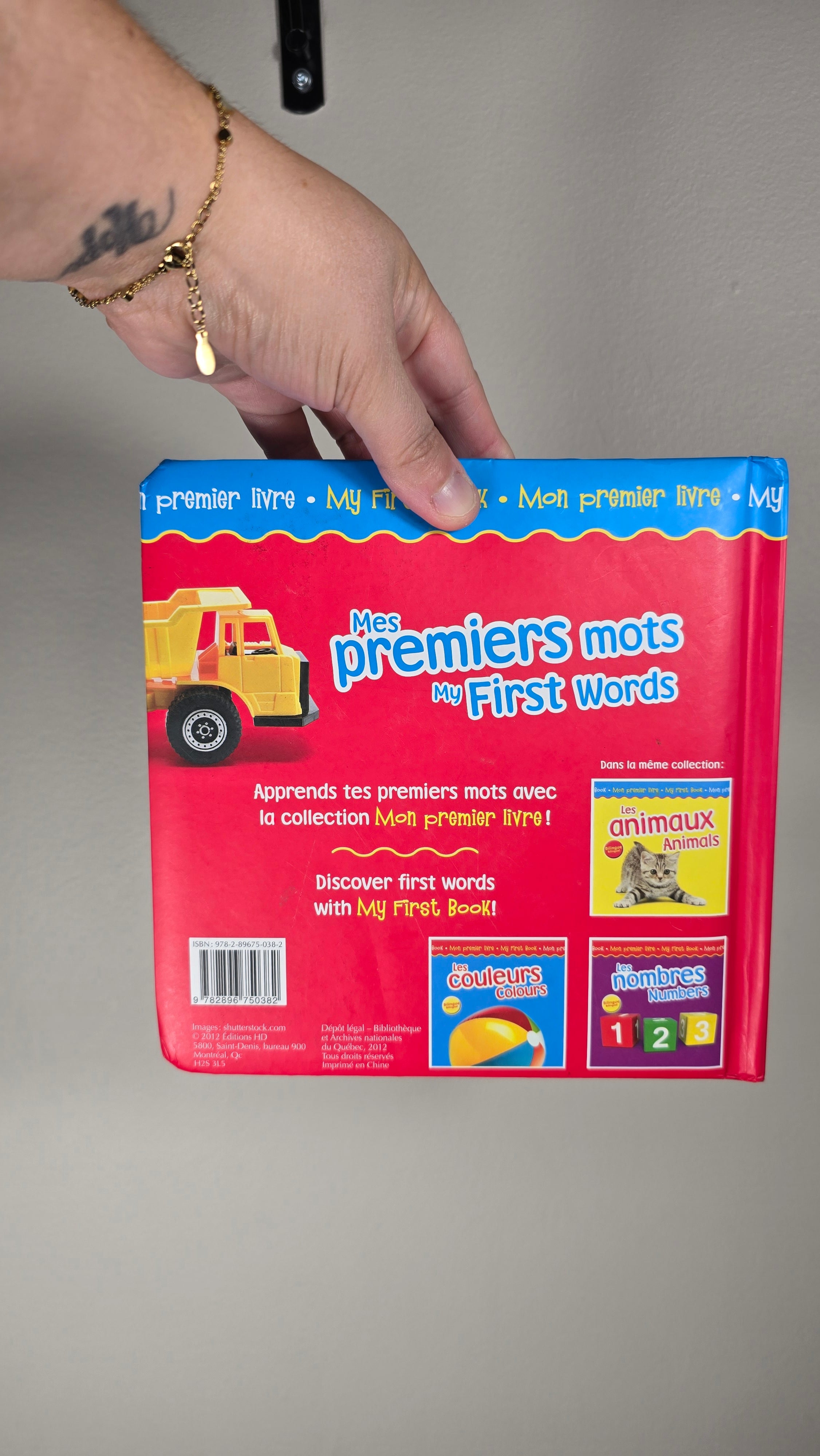 Livre Mes premiers mots - transport - Bilingue