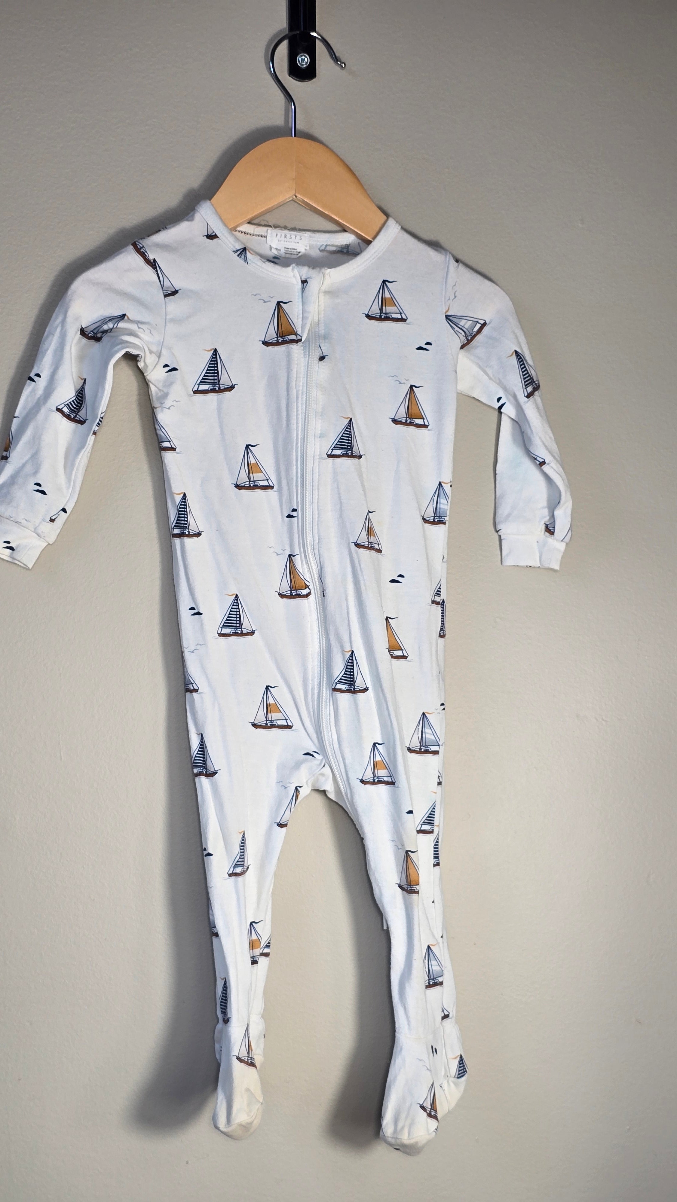 Boats pajama | Firsts by Petit Lem | 9 months