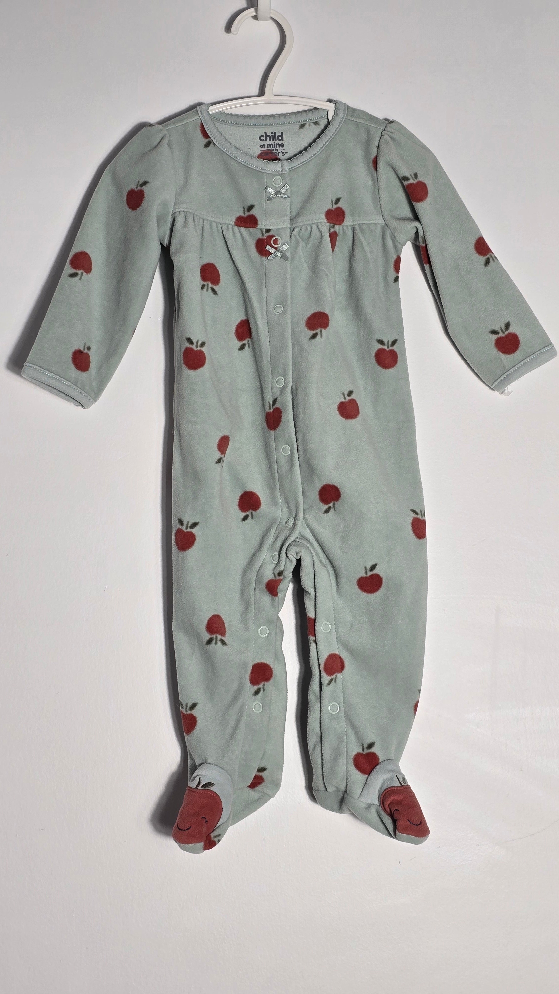 Pyjama pommes en polar | Child of mine by Carter's | 6-9 mois