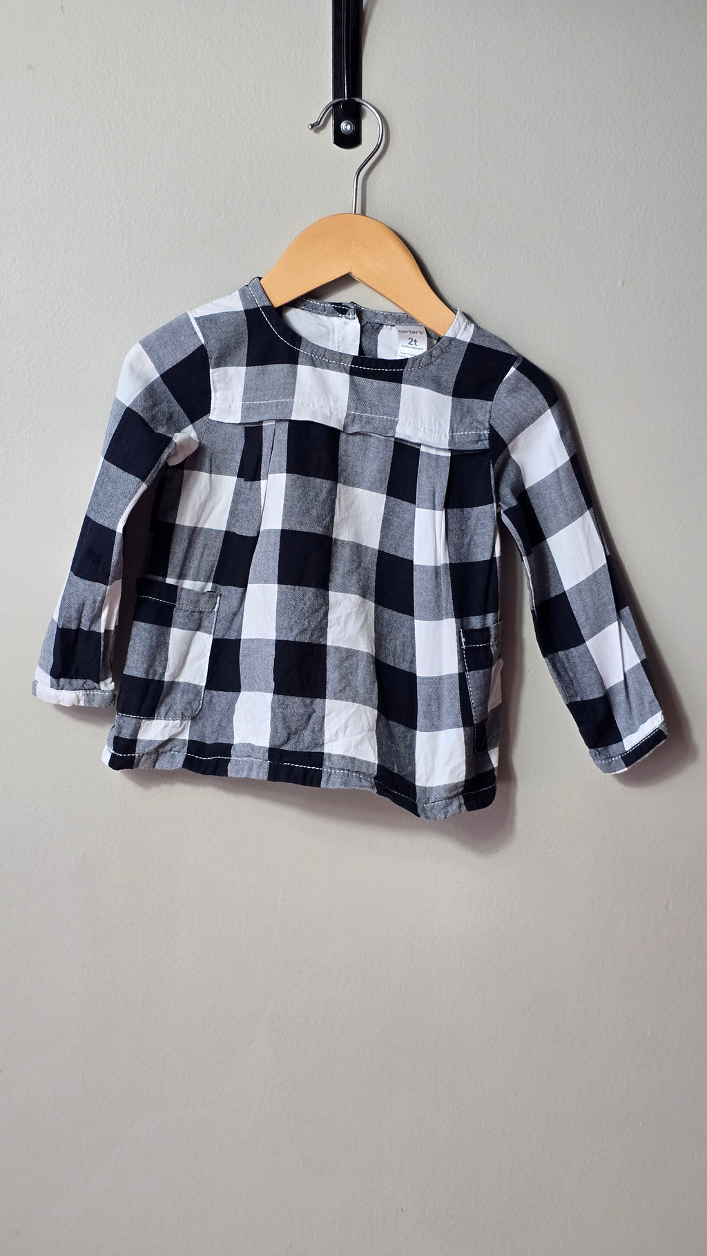 Chandail à carreaux Carter's 2 ans