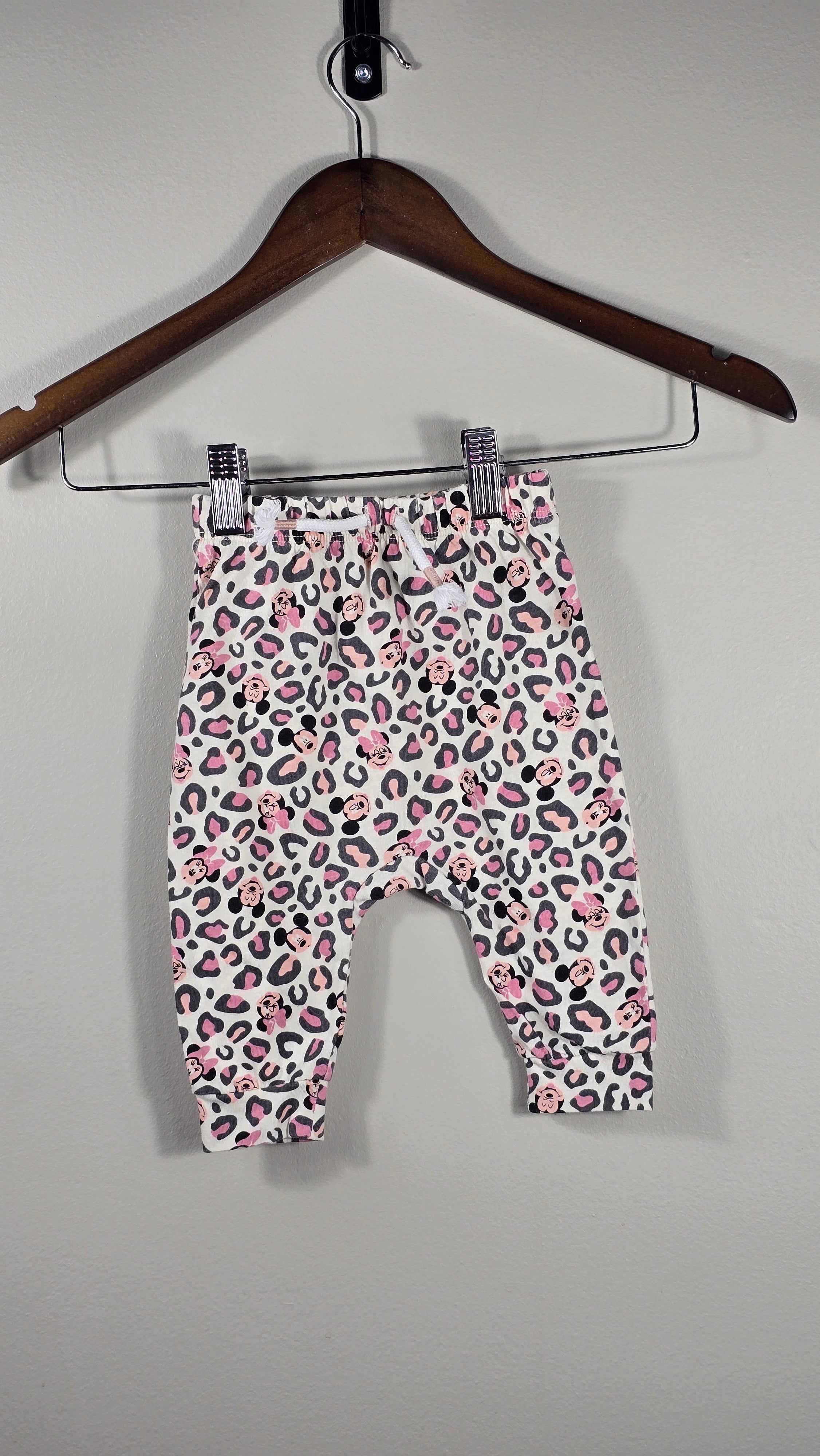 Pantalon léopard Minnie | Joe Fresh | 3-6 mois *Cordon non fonctionnel