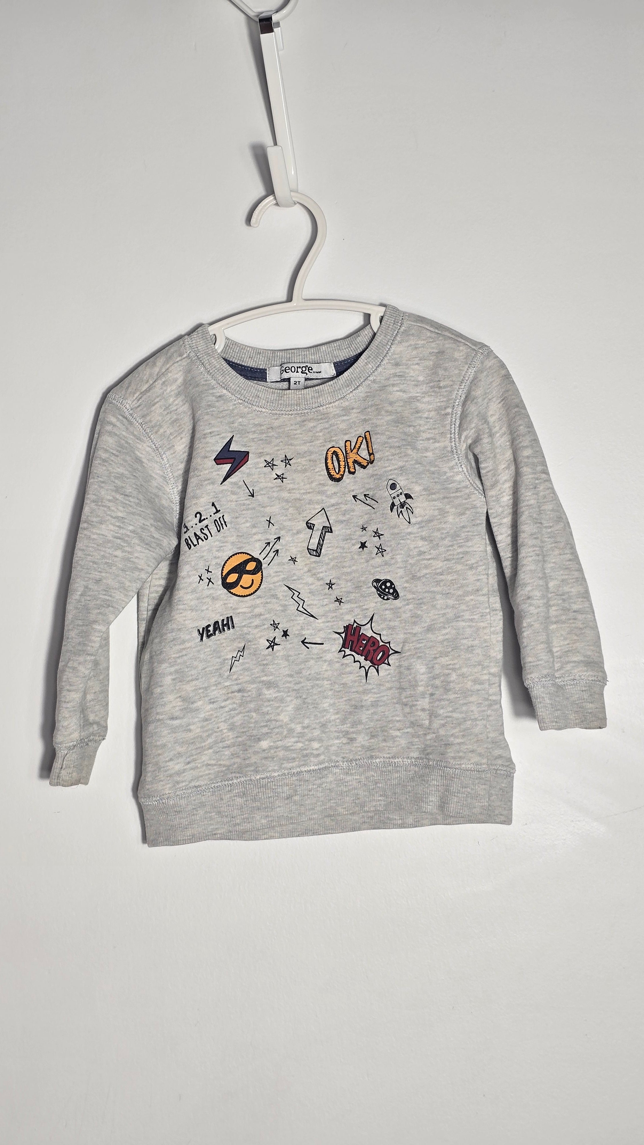 Crewneck | George | 2T *Dessins légèrement craqués