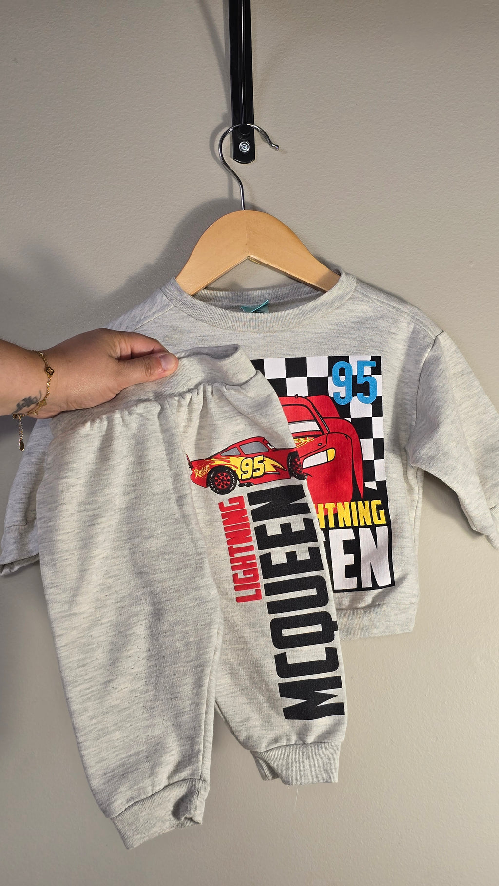 Ensemble en molleton Cars | Disney | 12 mois *Voir dos, un peu mousseux
