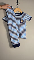 Pyjama 2 pièces ligné "Mom's handsome boy" | Bundles baby place | 3T