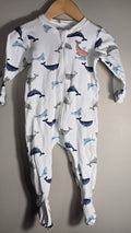 Whale pajamas | Pekkle | 9 months *faded embroidery