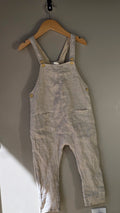Salopette en lin et coton | H&M | 1 1/2-2T