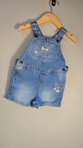 Butterfly embroidered denim shortalls | OshKosh | 18 months