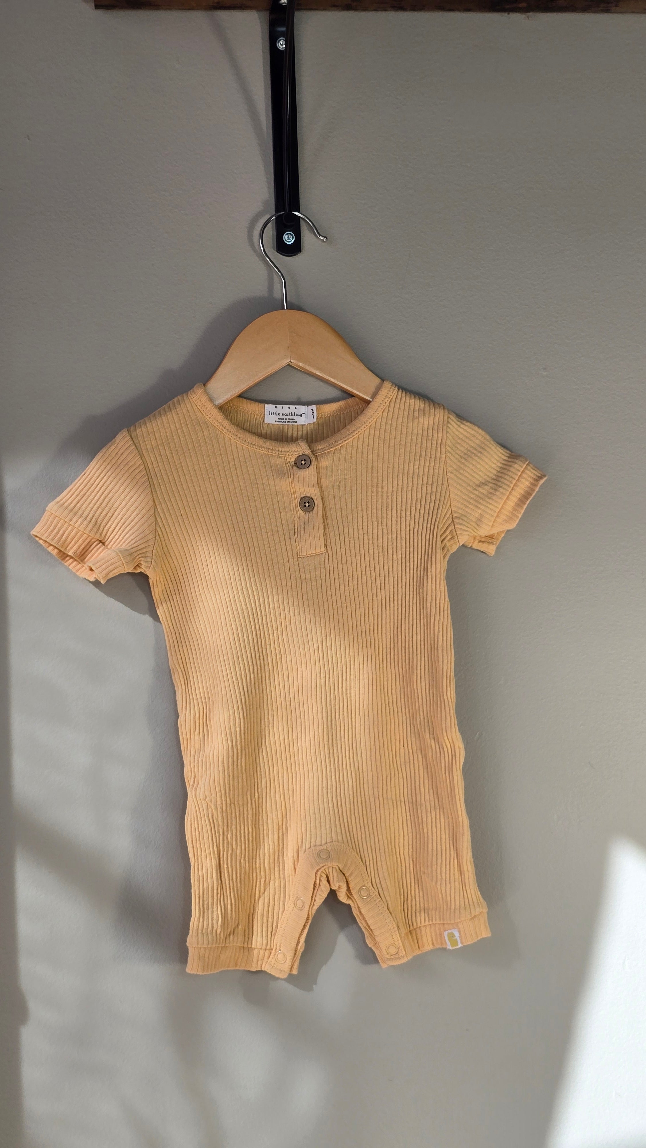 Ribbed romper | Rise Little Earthling | 9-12 months
