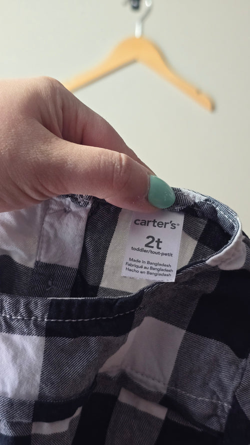 Carter's plaid sweater, size 2 years