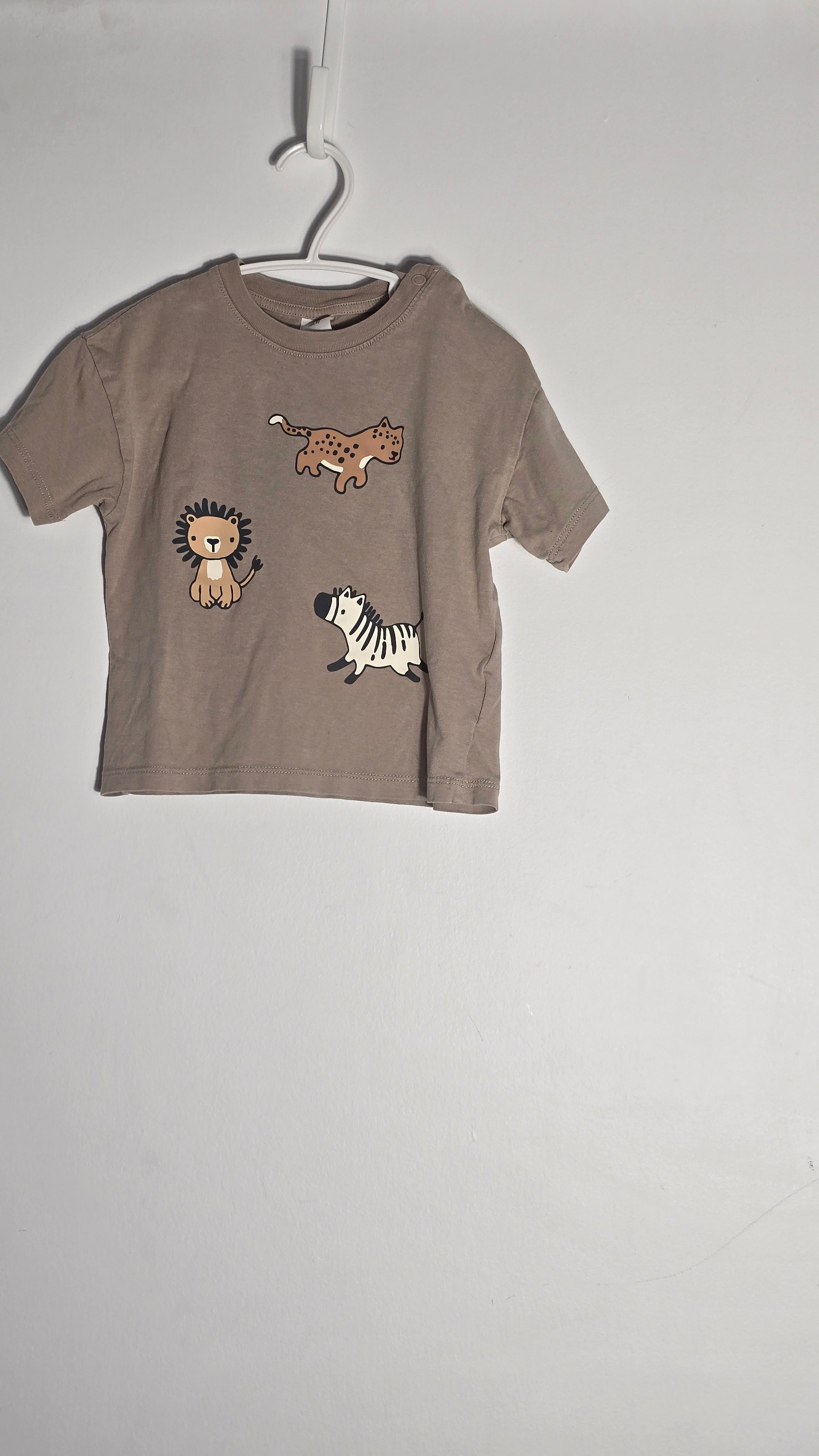 T-shirt animaux savane | H&M | 12-18 mois
