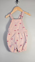 Salopette short cerises | Pekkle | 24 mois