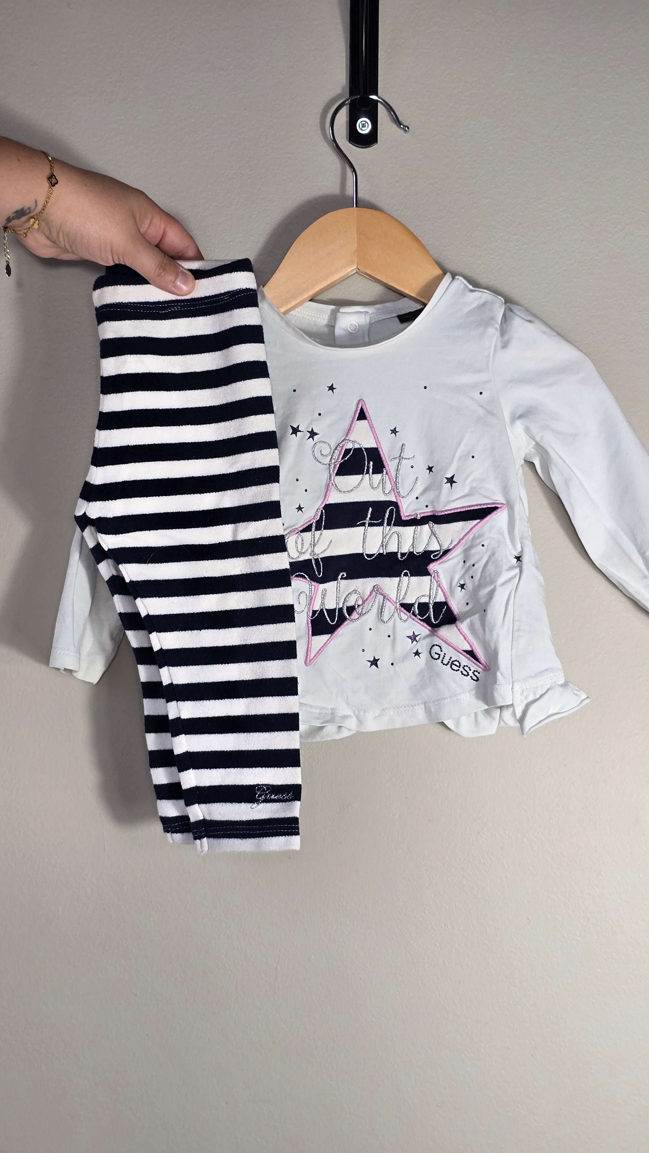 Ensemble chandail à manches longues et legging | Guess | 12 mois
