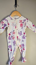 Pink and purple large floral pyjamas | Pekkle | 3 months