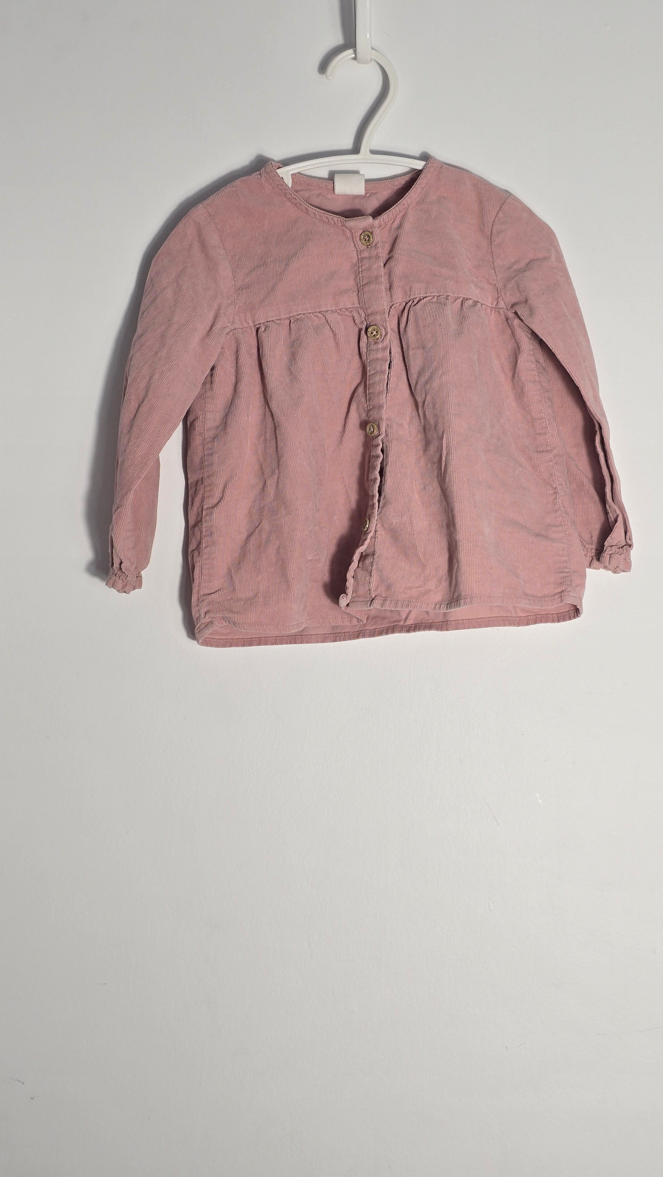 Chandail à boutons en corduroy | H&M | 12-18 mois