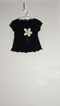 T-shirt avec fleur crochetée | Mayoral | 2T