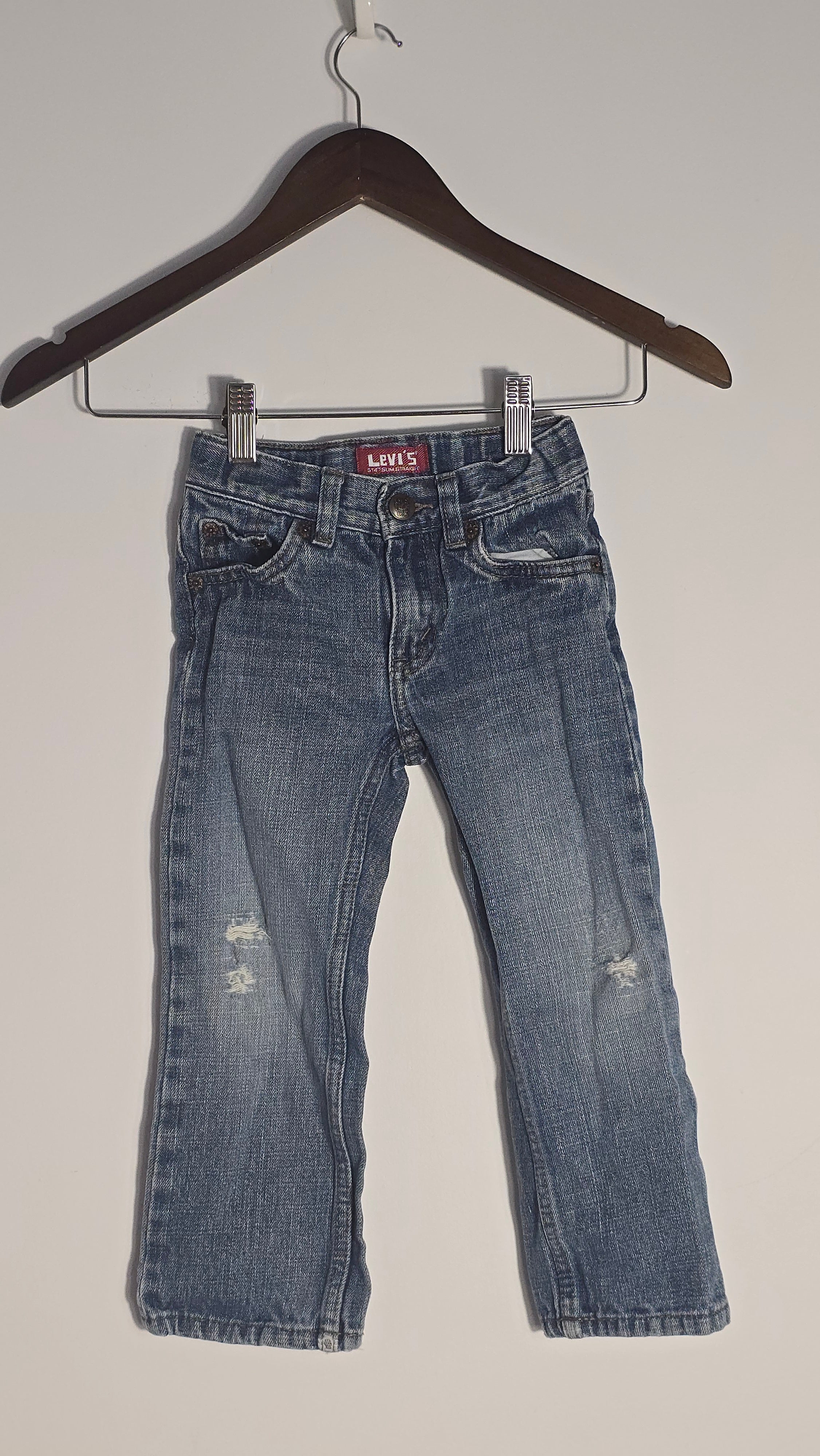 CONS VL 1 | Jeans jambe droite effet usé (vintage?) | Levi's | 3T