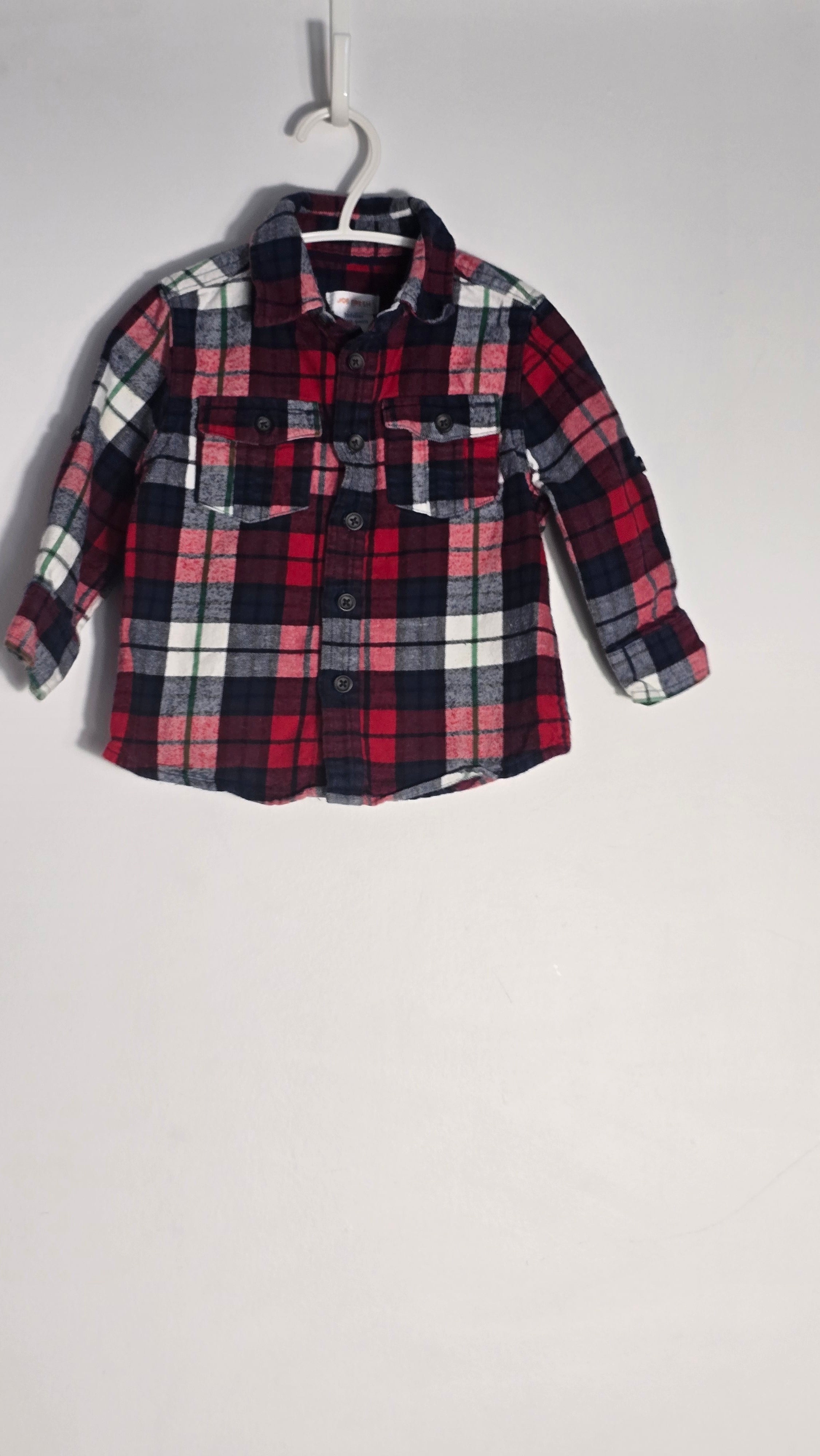 CONS VL 1 | Ensemble Chemise à carreaux Joe Fresh et Jeans jambe droite Oshkosh | 2T