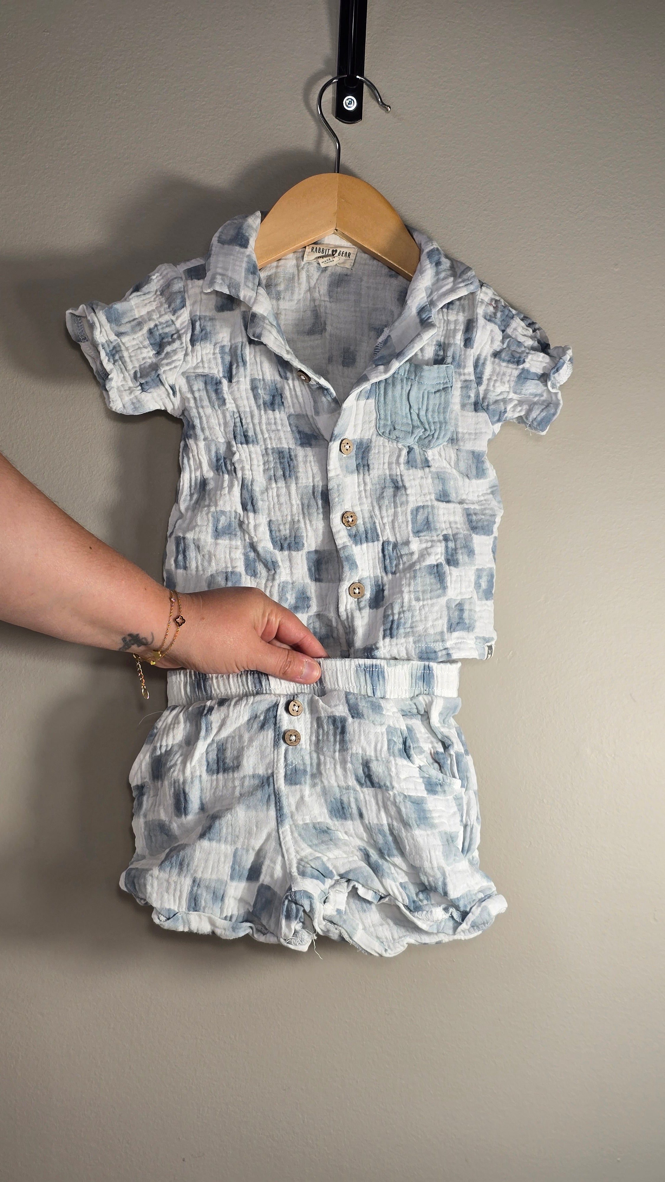 Ensemble chemise et short | Rabbit bear | 18 mois