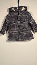 Manteau mi-saison en laine doublé en sherpa | Zara | 12-18 mois