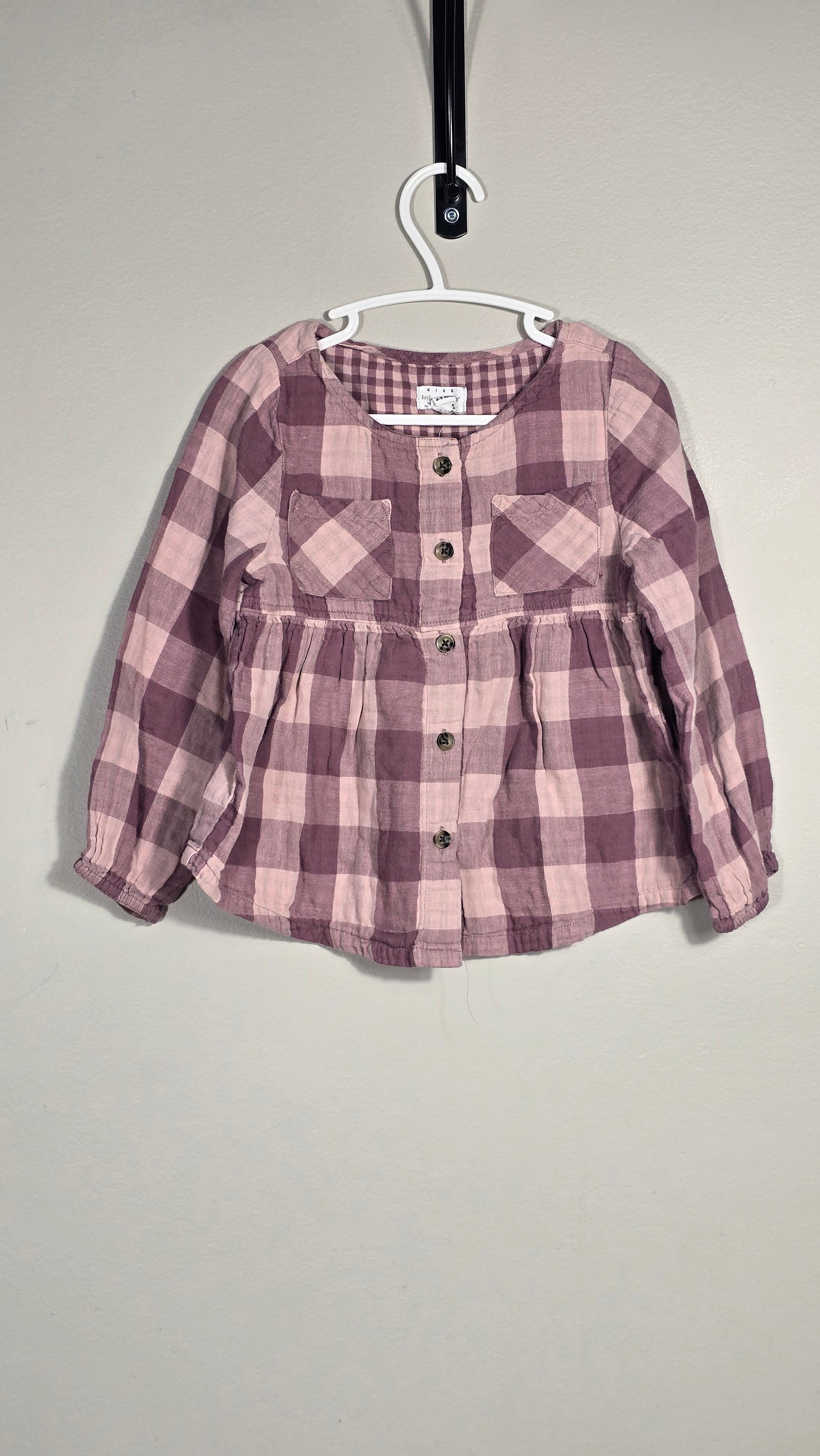 Chemise à carreaux | Rise Little Earthling | 4-5A *Quelques mailles