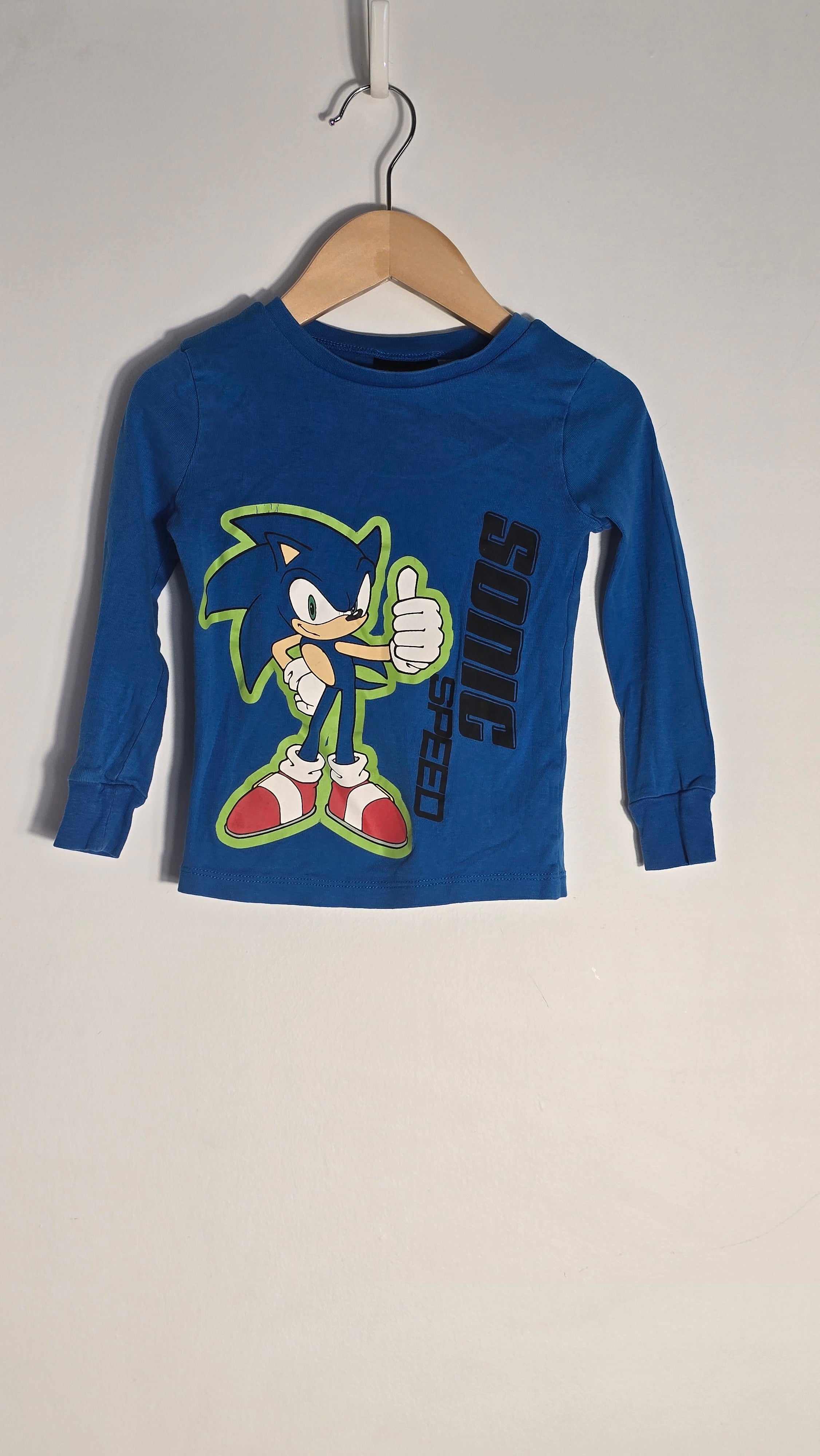 CONS VL 1 | Chandail (haut de pyjama?) Sonic | H&M | 4A *mini trou derrière la nuque