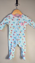 Butterfly button-up pajamas | Pekkle | 3 months *Light bubbly