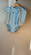 Ensemble cache-couche et pantalon ligné | Pekkle | 12 mois