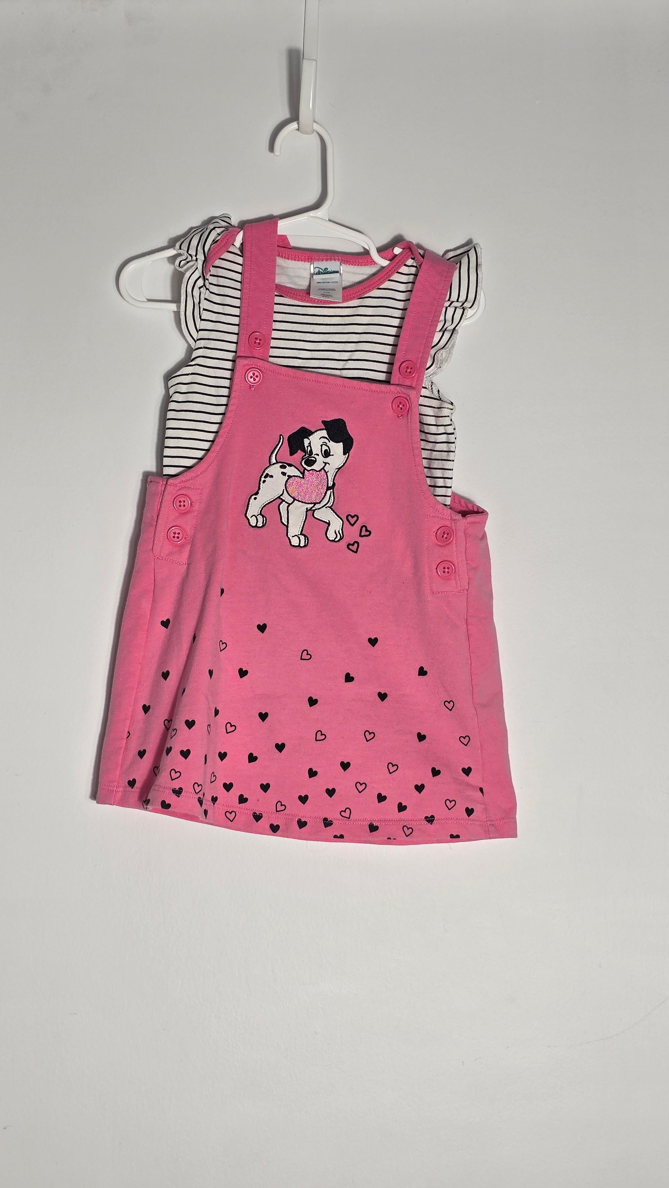 Ensemble cache-couche et robe-salopette dalmatien | Disney Baby | 24 mois