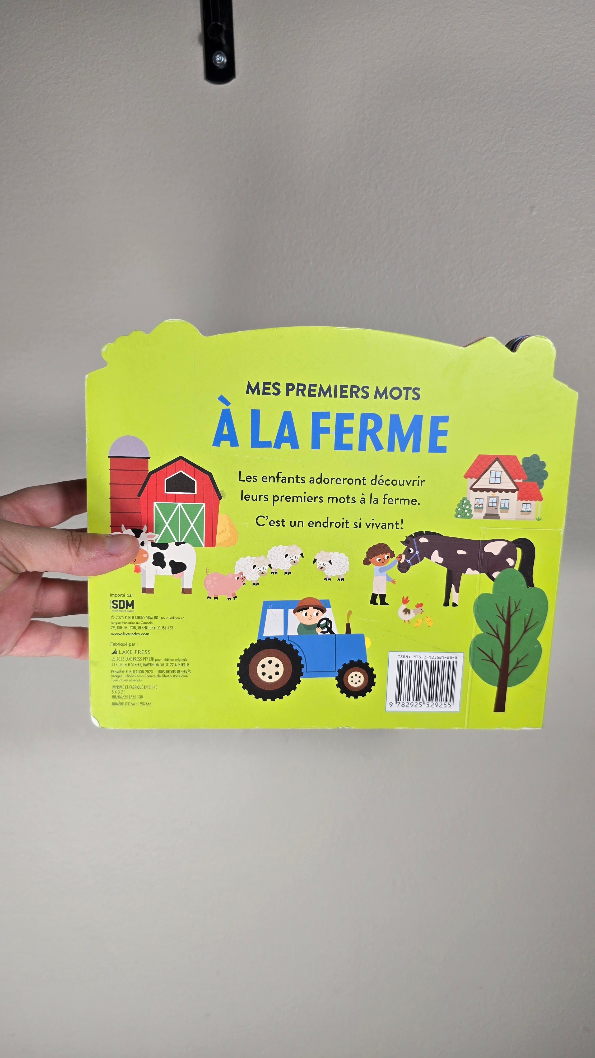 Livre Mes premiers mots - À la ferme