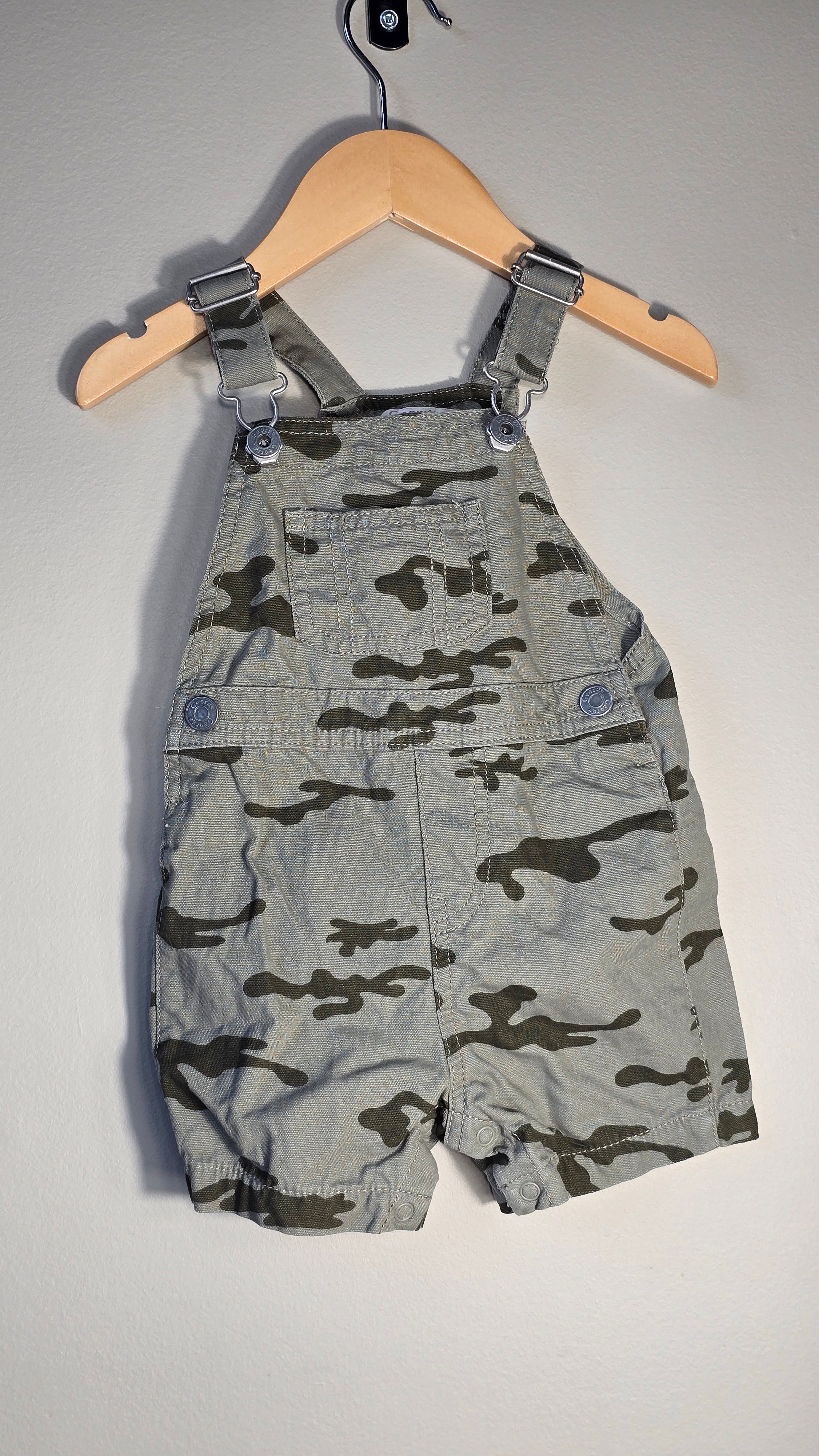 Camo Print Short Dungarees | George | 12-18 Months
