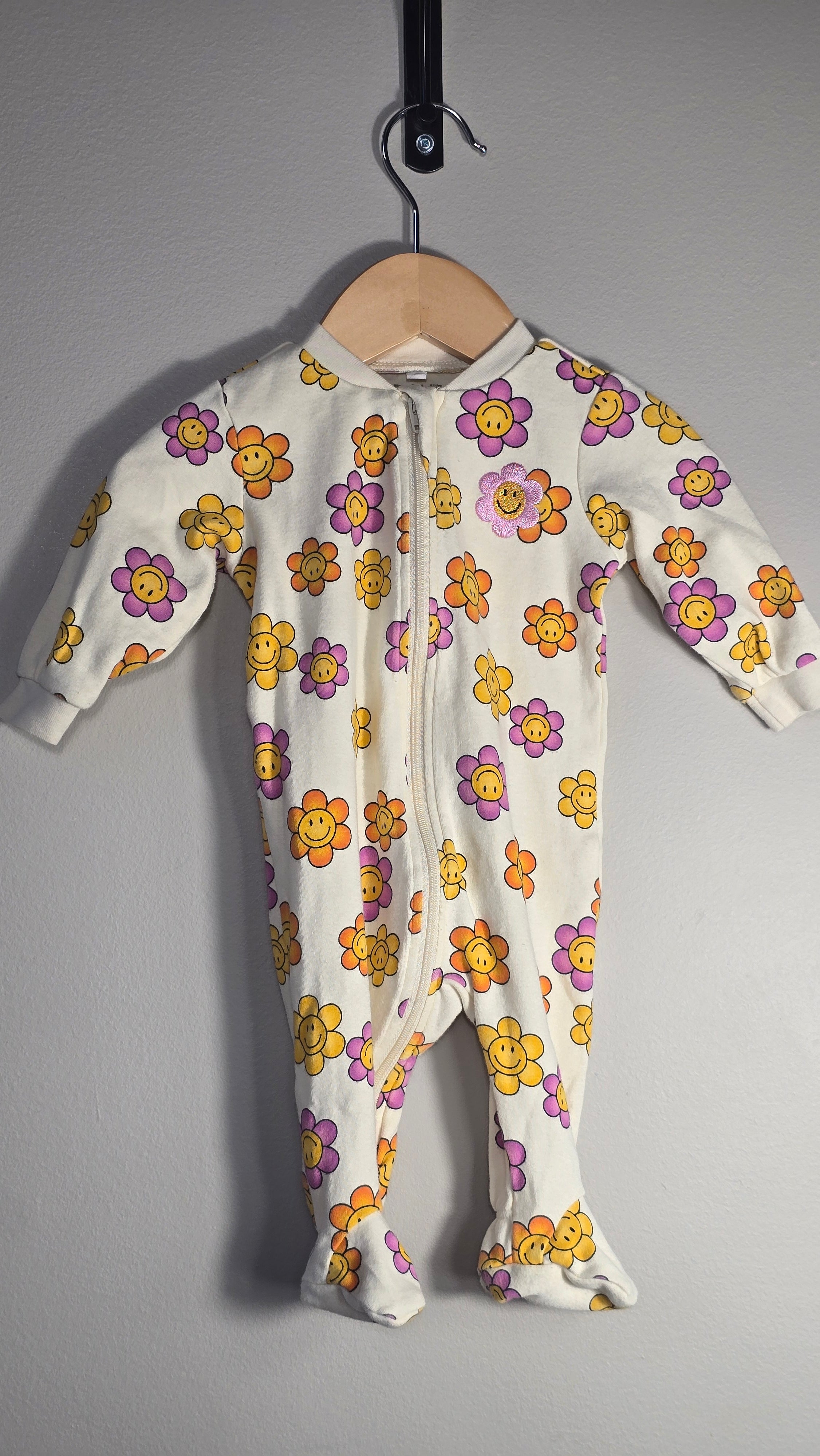 Pyjama fleurs sourires | Pekkle | 3 mois