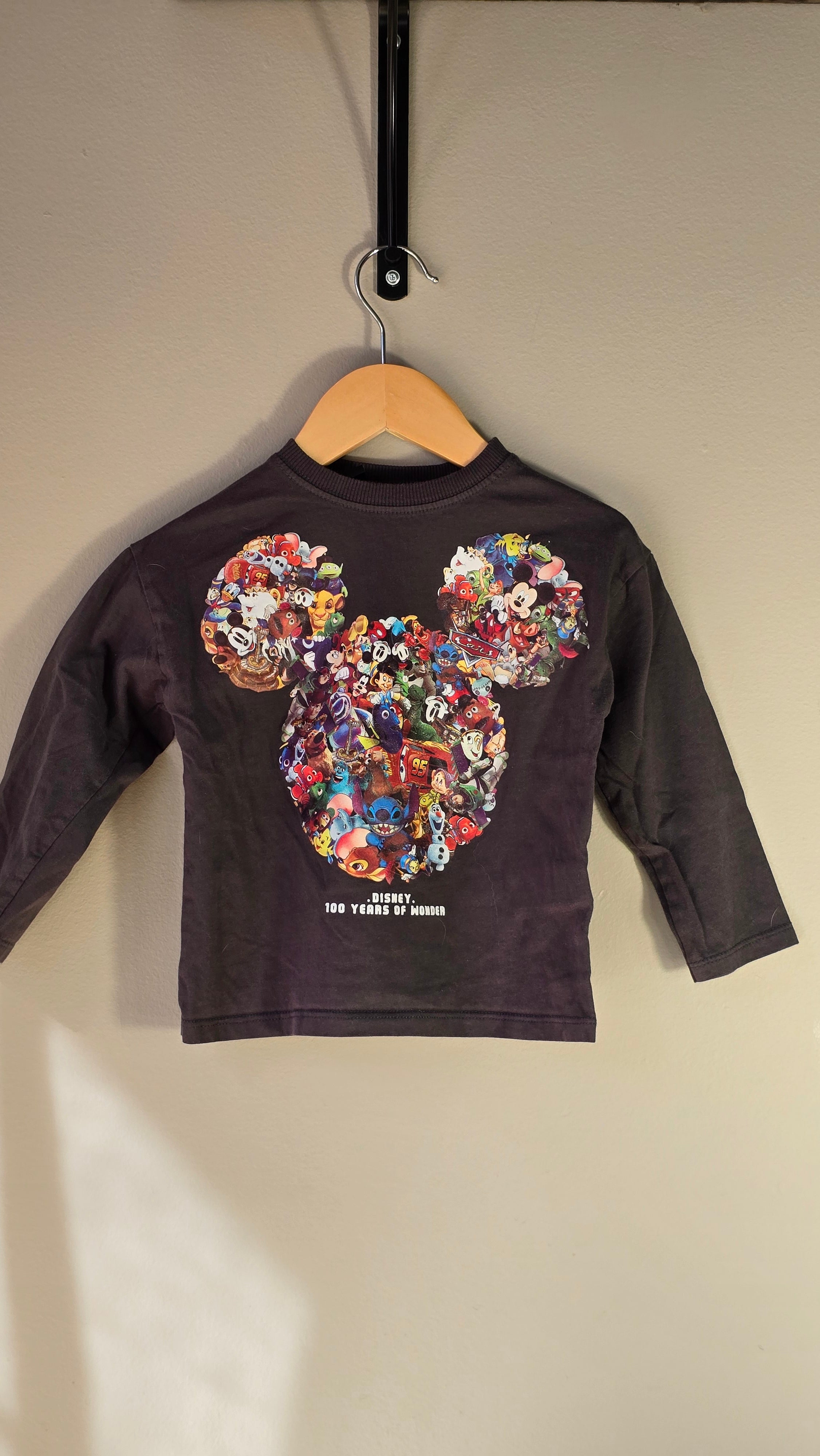 Disney 100 Long-Sleeved T-shirt | Zara x Disney | 2-3 years