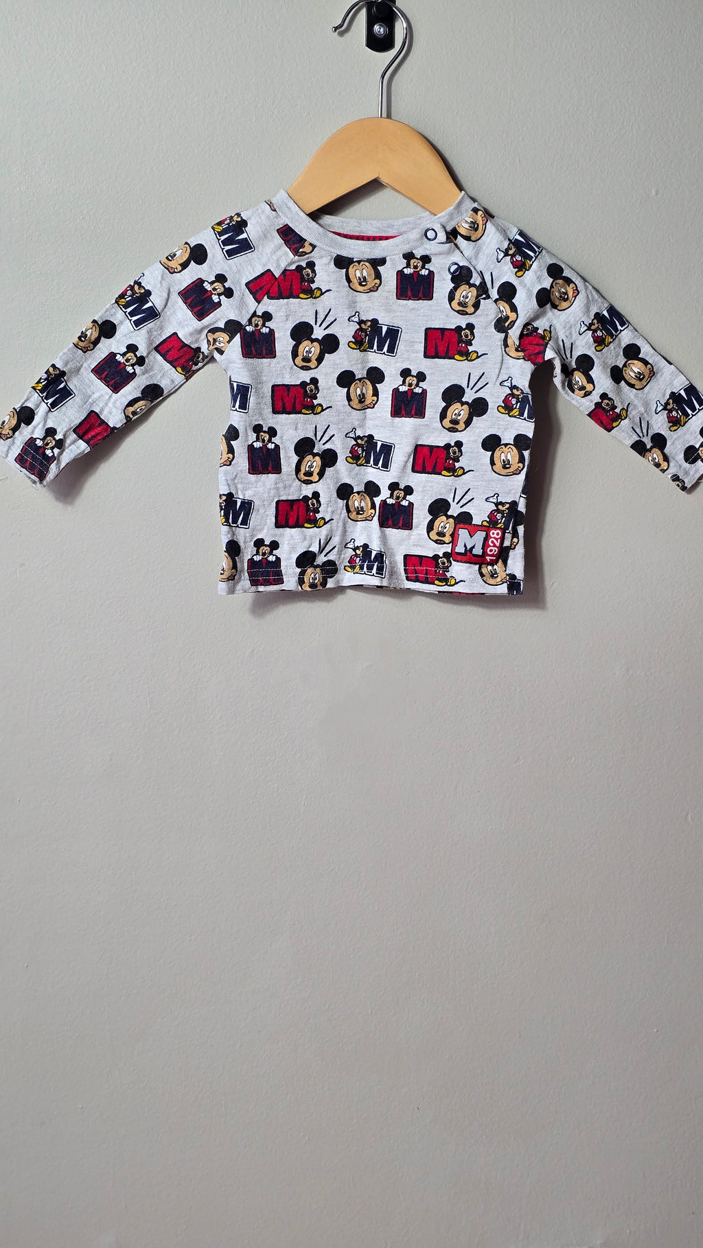 Chandail Mickey 3-6 mois