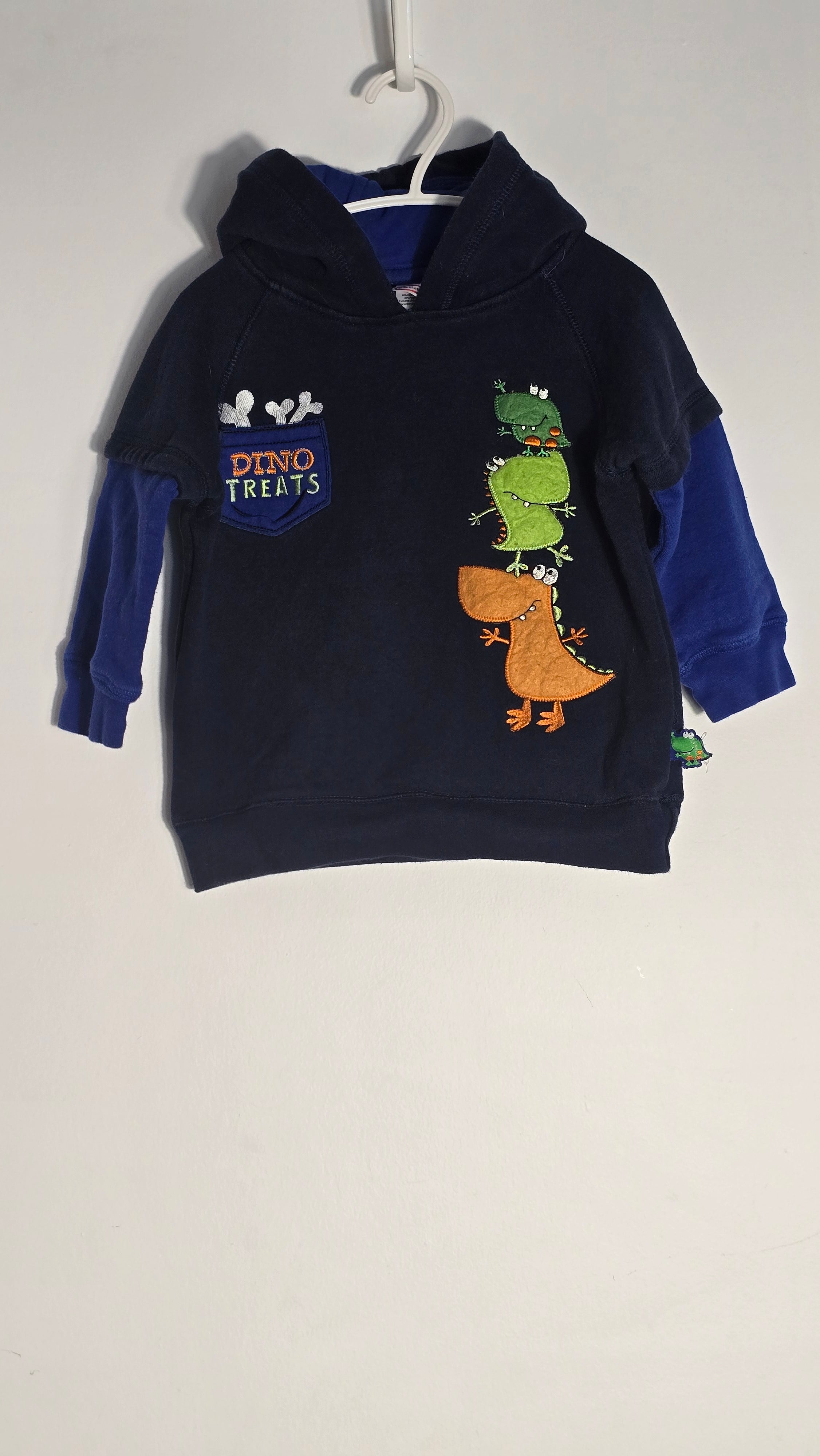 CONS VL 1 | Hoodie Dino treats | Little Tikes | 2T *Un peu pâli aux coutures